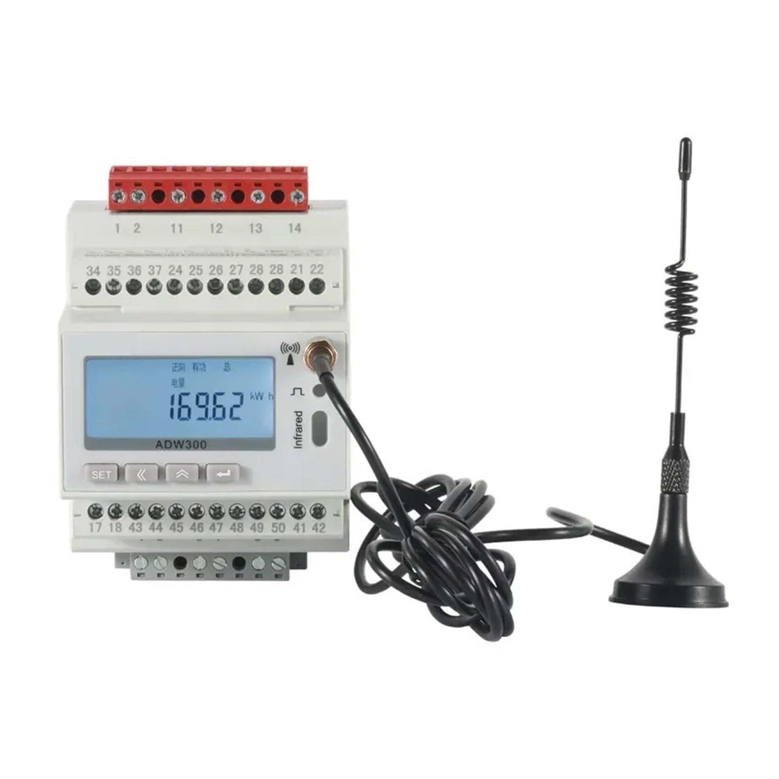 ADW300 Instrumenty elektryczne Trójfazowy inteligentny licznik energii elektrycznej Inteligentne cyfrowe liczniki energii(ADW300 z WiFi)