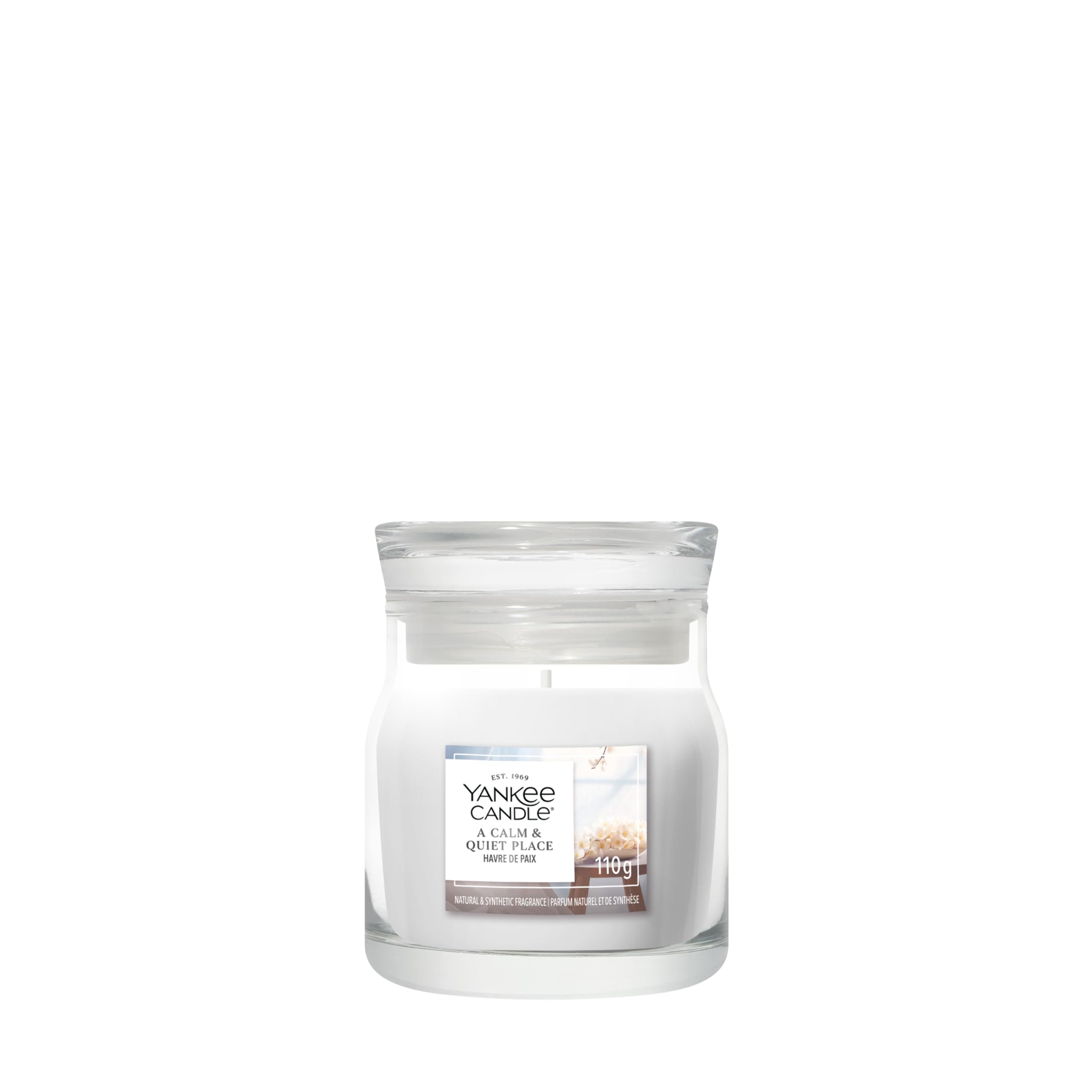 Yankee Candle Signature Small Jar Scented Candle | A Calm & Quiet Place Candle | Plant-Based Wax Blend Candle | Perfect Gifts for Women