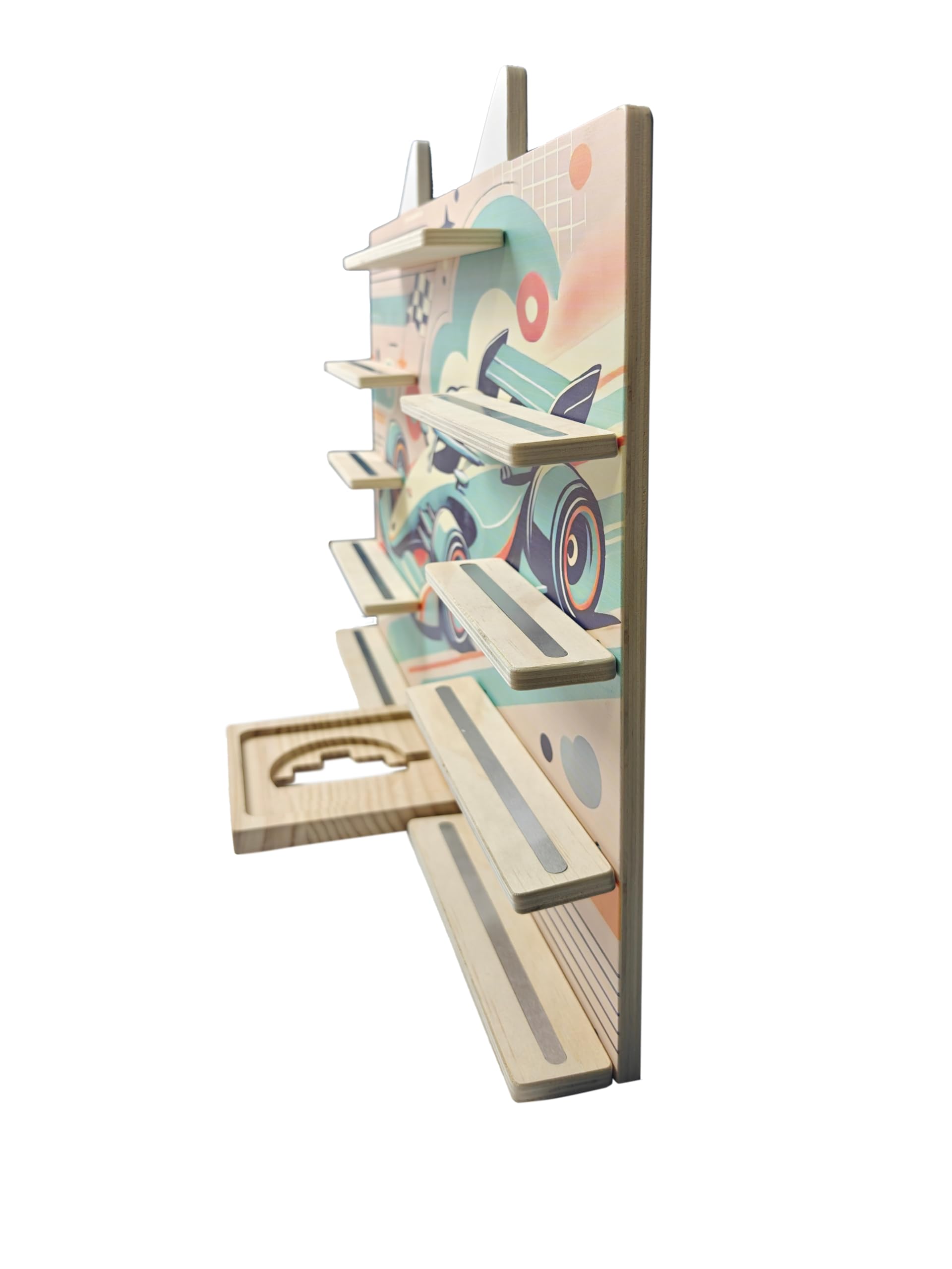 Tonie Regal Wandregal für Toniebox – Hörfiguren Regal Kinderzimmer aus Holz – Magnetische Aufbewahrung für bis zu 45 Tonies – Einfache Montage – Modernes Design – Perfekte Ordnung für Kinderzimmer
