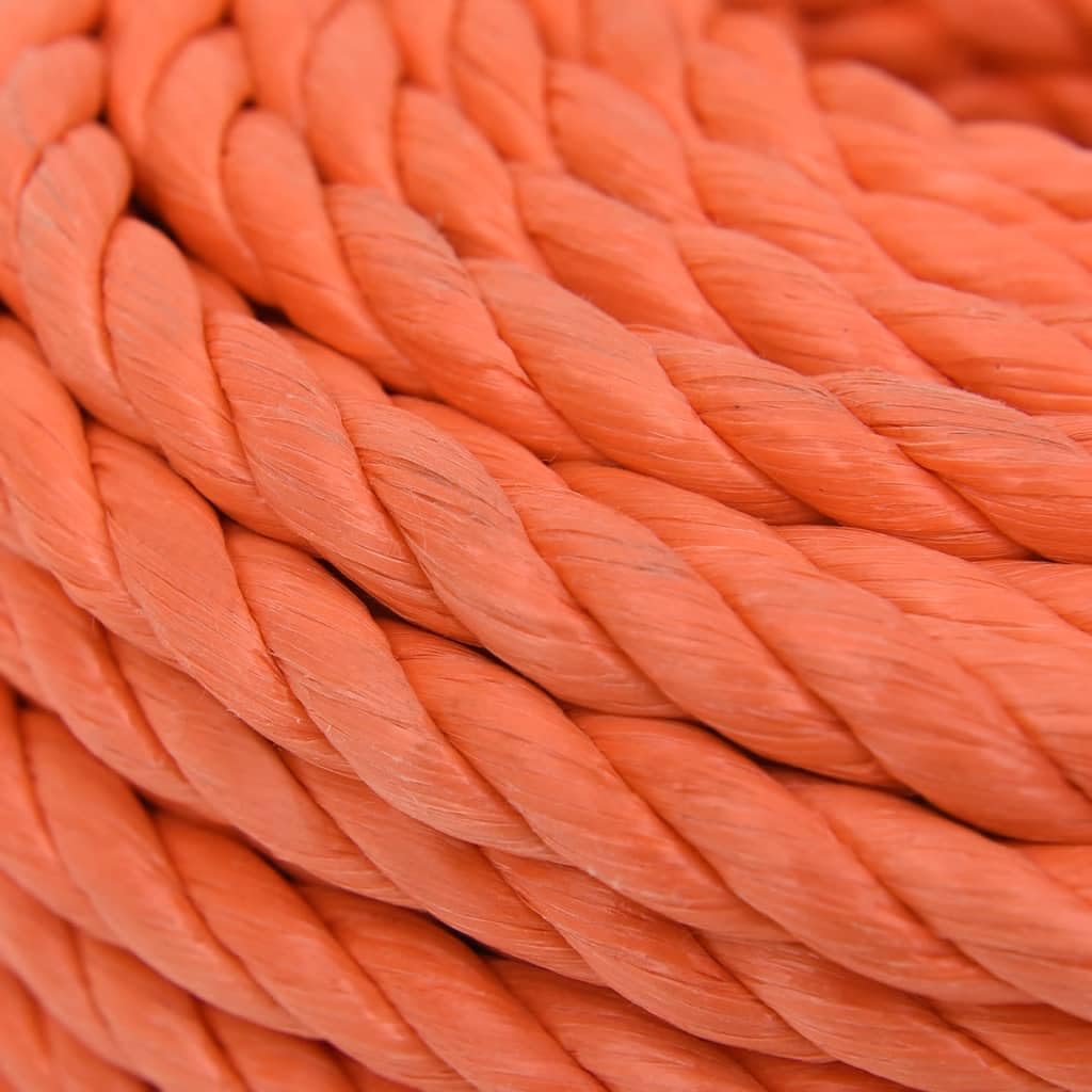 Generisch Bodenarbeitsseil Pferd, Survival Ausrüstung,Wear-Resistant and Weatherproof, Easy to Handle, Ideal for Use Around The House, in The Garden, and in The Workshop, (Orange, 14 mm, 50 m)