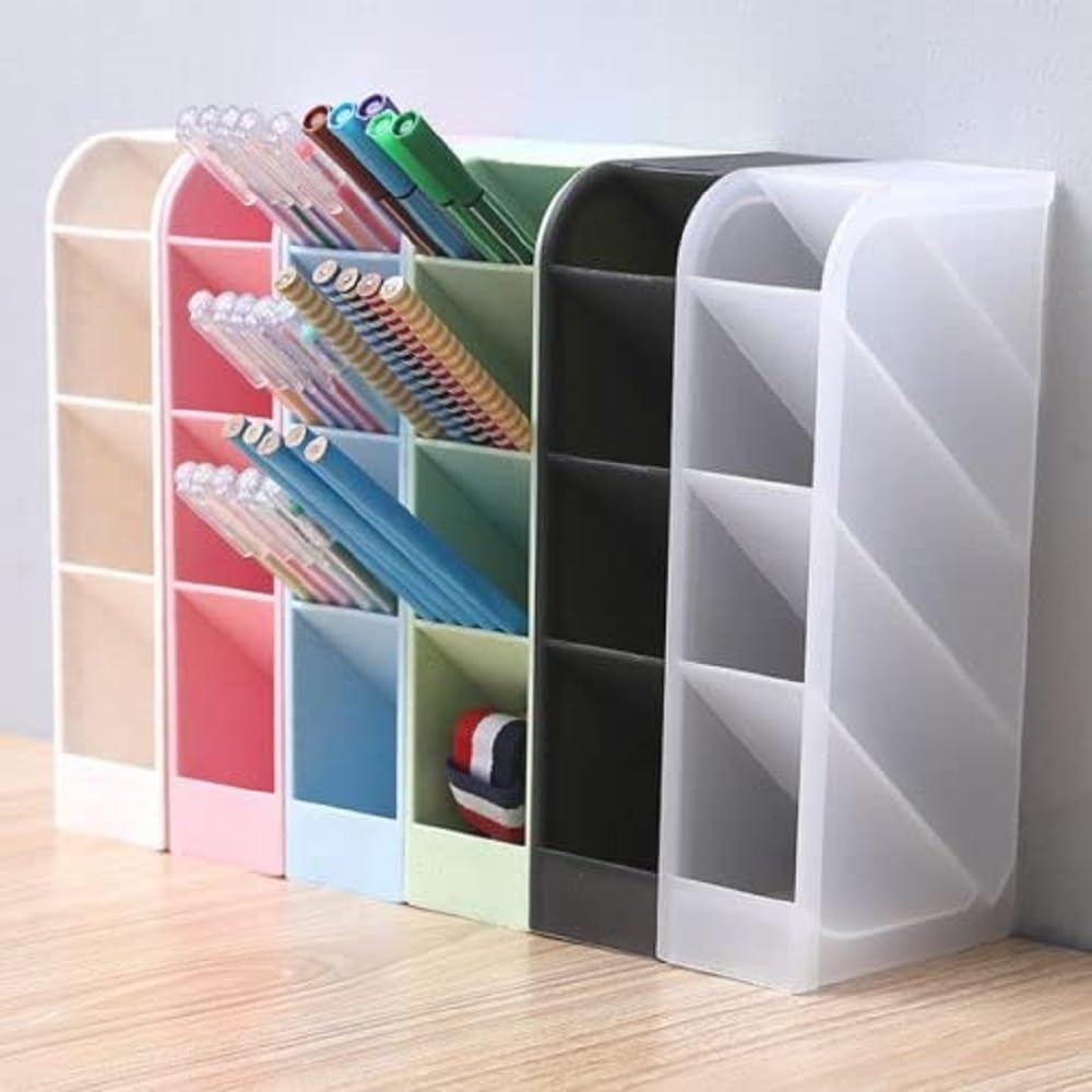 CARTENZA Multipurpose Desk Organizer, 4 Compartment, Random Color 3