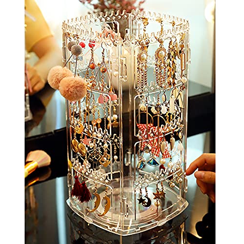 Kaileyouxiangongsi Jewelry Organizer, 360 Rotating Earrings Holder And Jewelry Display Rack thumb #6