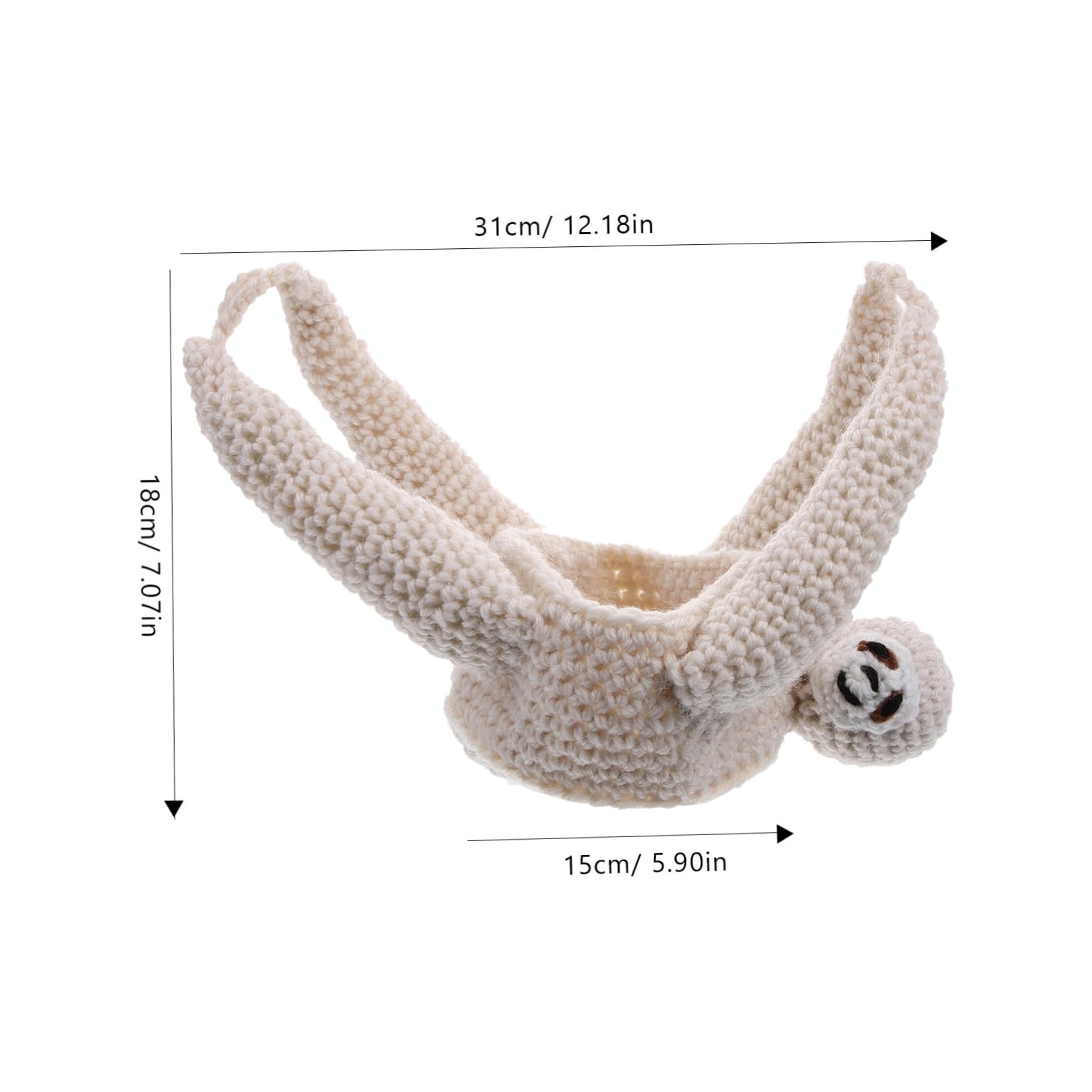 Toyvian 2 Pièces Pendentif Paresseux Patio Petite jardinière Suspendue pour Cintre Porte Manteau Support de jardinière Suspendu au Crochet Support de jardinière au Crochet Corde de Coton