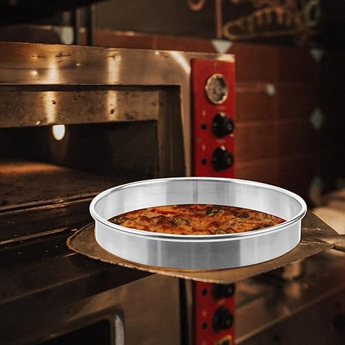 Miniatura 7 de Yardwe Anillo de salsa para pizza, herramienta de acero inoxidable de 9 pulgadas para accesorios de pizza casera, utensilios de cocina duraderos