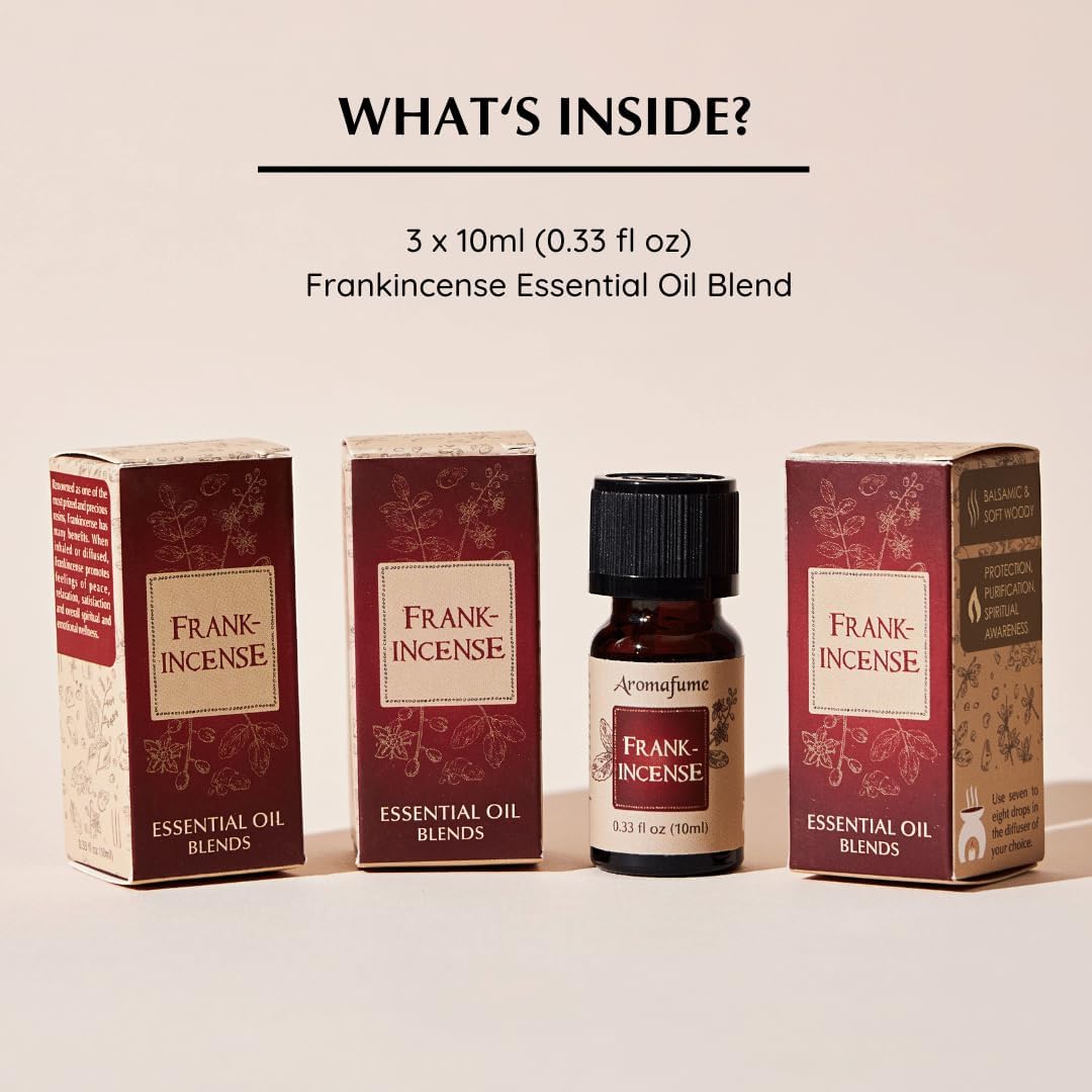 Frankincense Resin Essential Oil Diffuser Blend 30ml by Aromafume | Boswellia Carterii & Boswellia Serrata Extract Blended | Native to East Africa & India | Calms & Relaxes | Charged with Pure Resins - Image 2