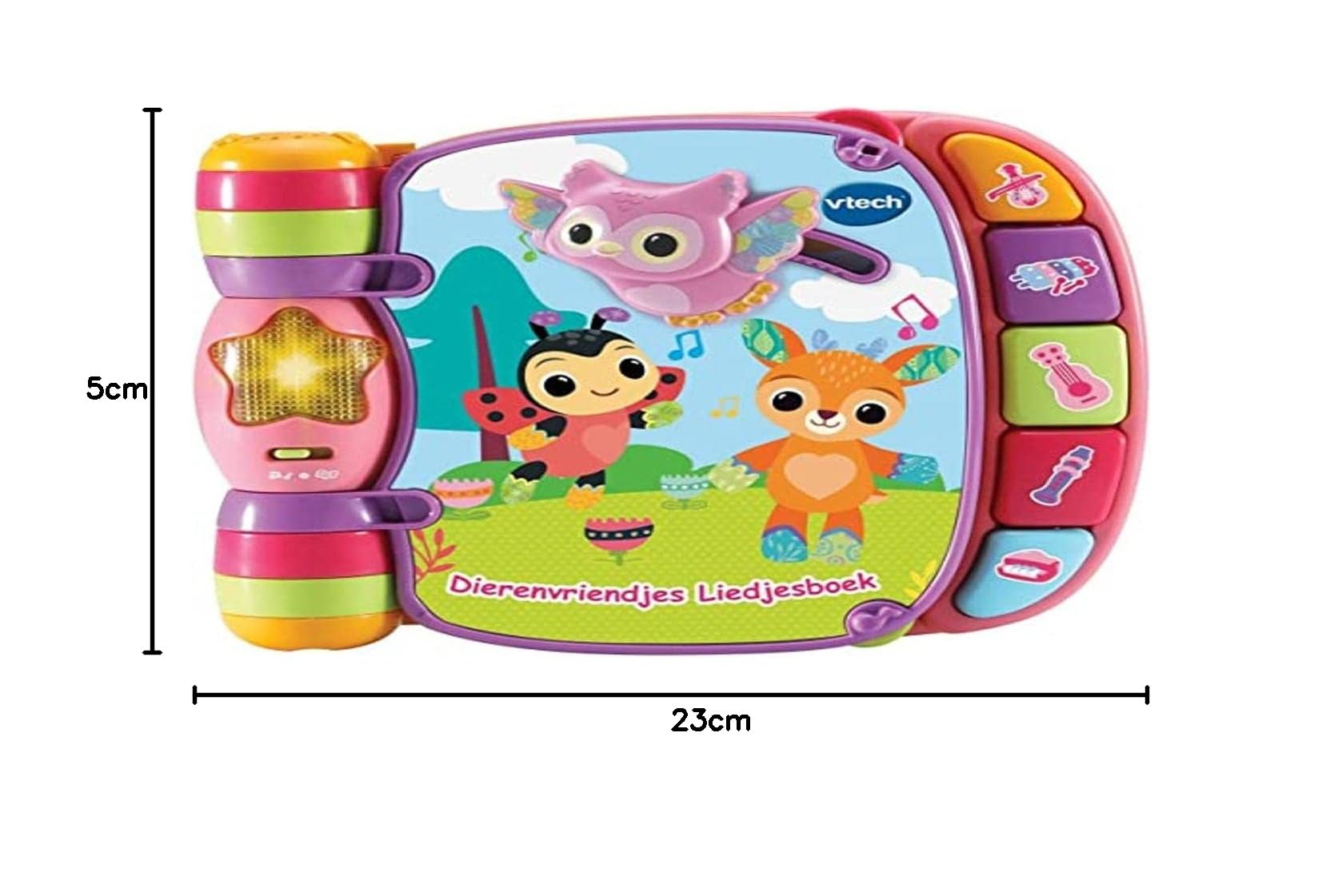 Kinderstoel voor de pop - speelgoed - hout - wit - little button - 48