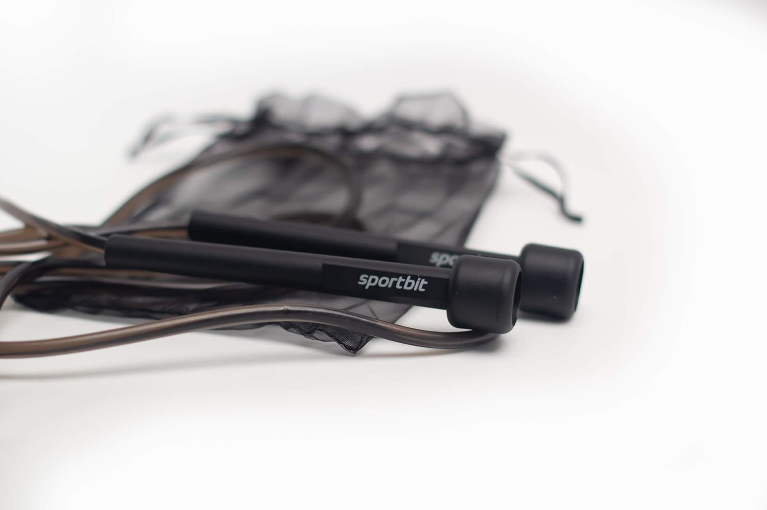 Jump Rope Black - Adjustable - for Speed Skipping - with Bag & Excercise e-Book : Sports & Outdoors