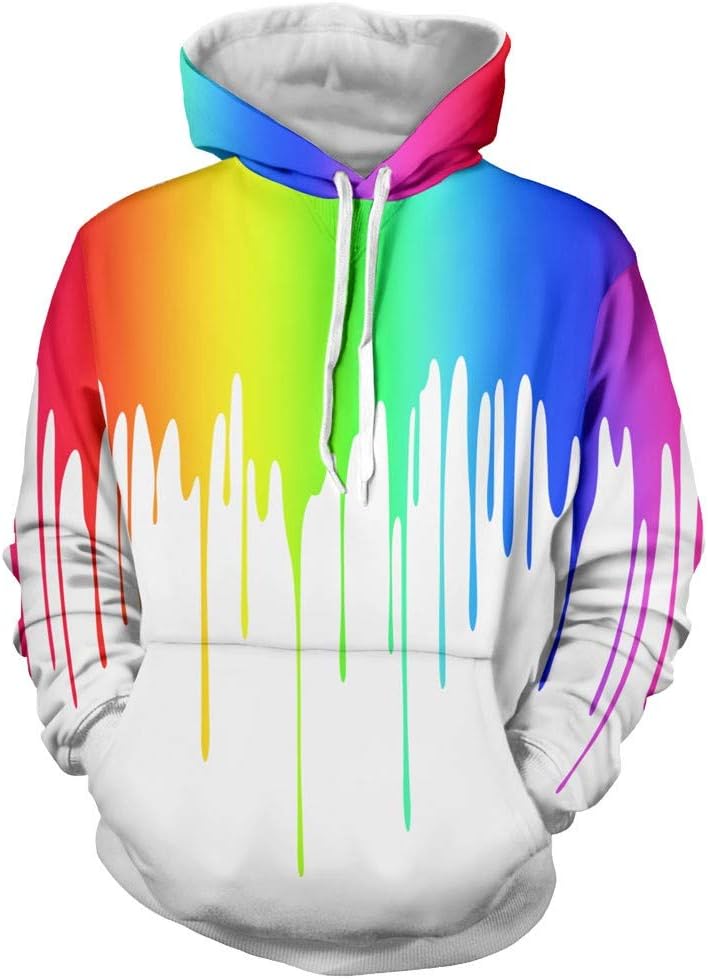TEFIIR Sweatshirt for Men, Boy Casual Comfortable Halloween Lover 3D Print Party Hoodie Soft Long Sleeve Blouse