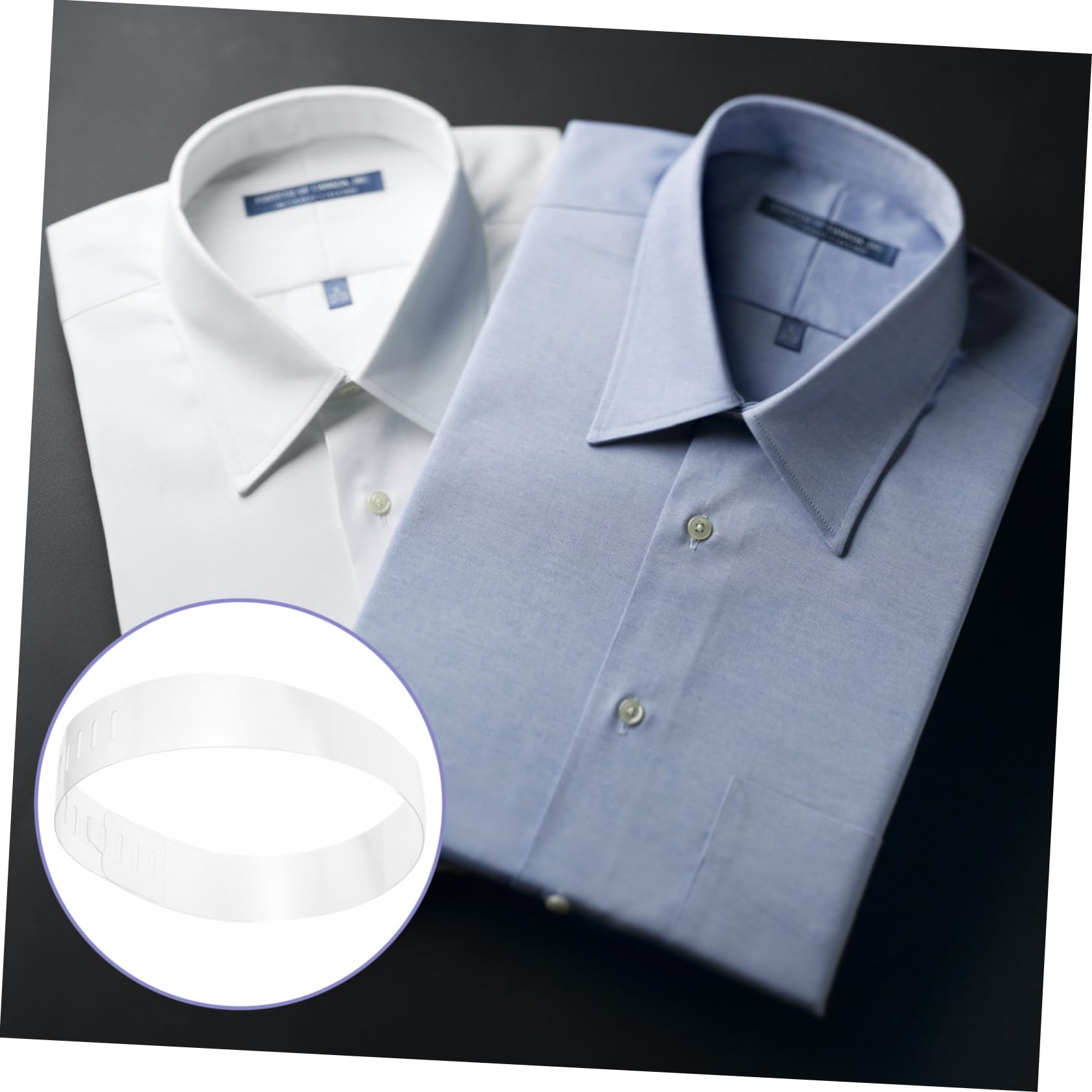 GALPADA Cuello Estribo La Camisa Se Queda Suéter Camisas Camisa De Pvc Accesorio Camisa Moldeador De Clavícula Soportes De Collar De Plástico El Plastico Transparent