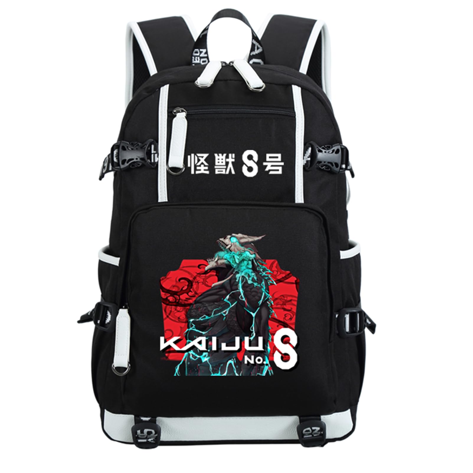 ISaikoy Anime Kaiju No. 8 Backpack Bookbag School Bag Laptop Bag Rucksack with USP Port 1