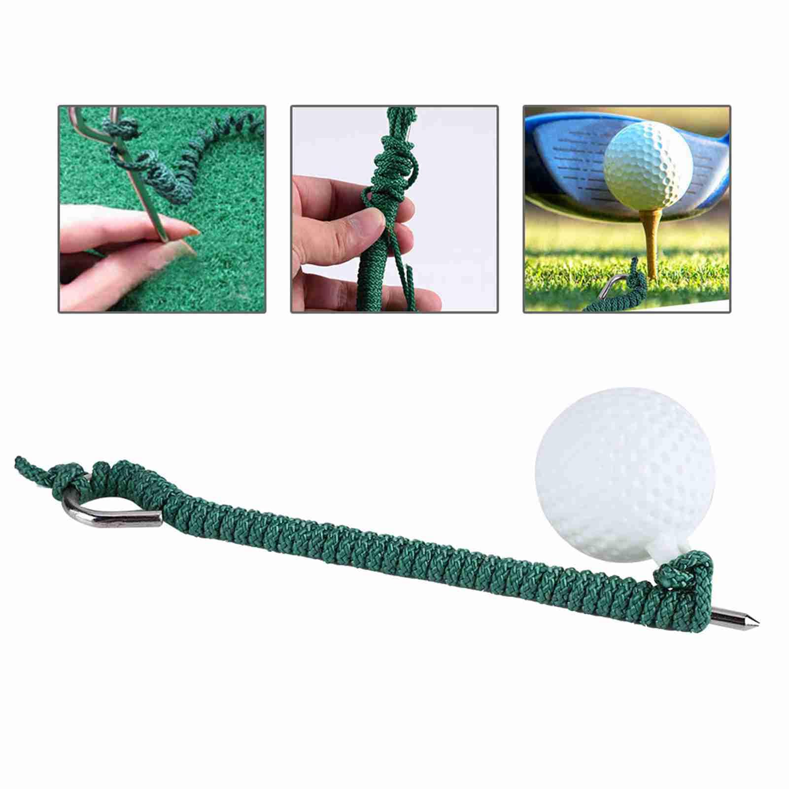 DAUERHAFT Golfowa huśtawka lina kula wytrzymała piłka do ćwiczeń golf ball on a string do ćwiczeń, na zewnątrz golf ball rope Entraînement