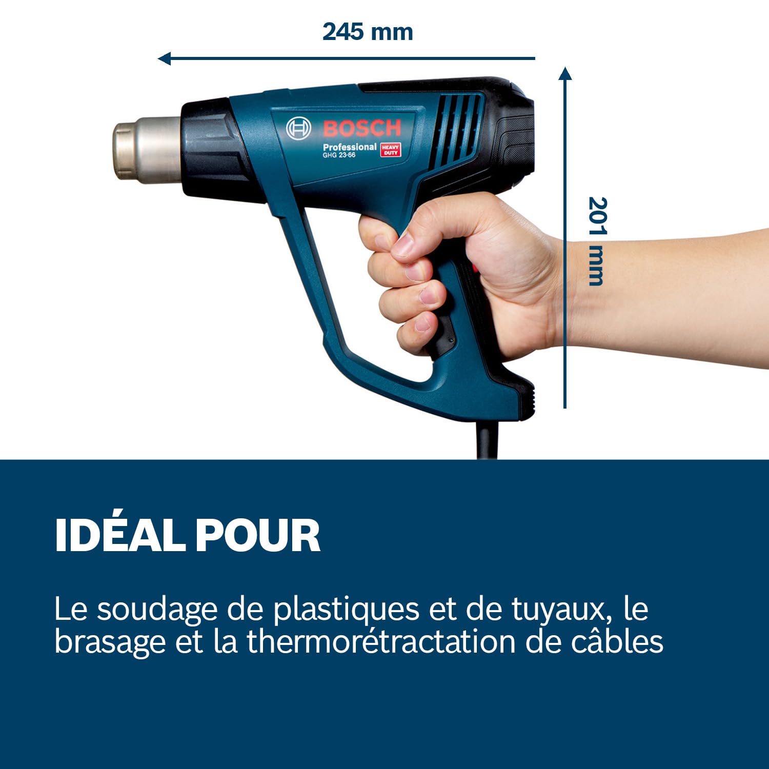 Bosch Professional Décapeur thermique GHG 23-66 650°C 4 programmes L-BOXX
