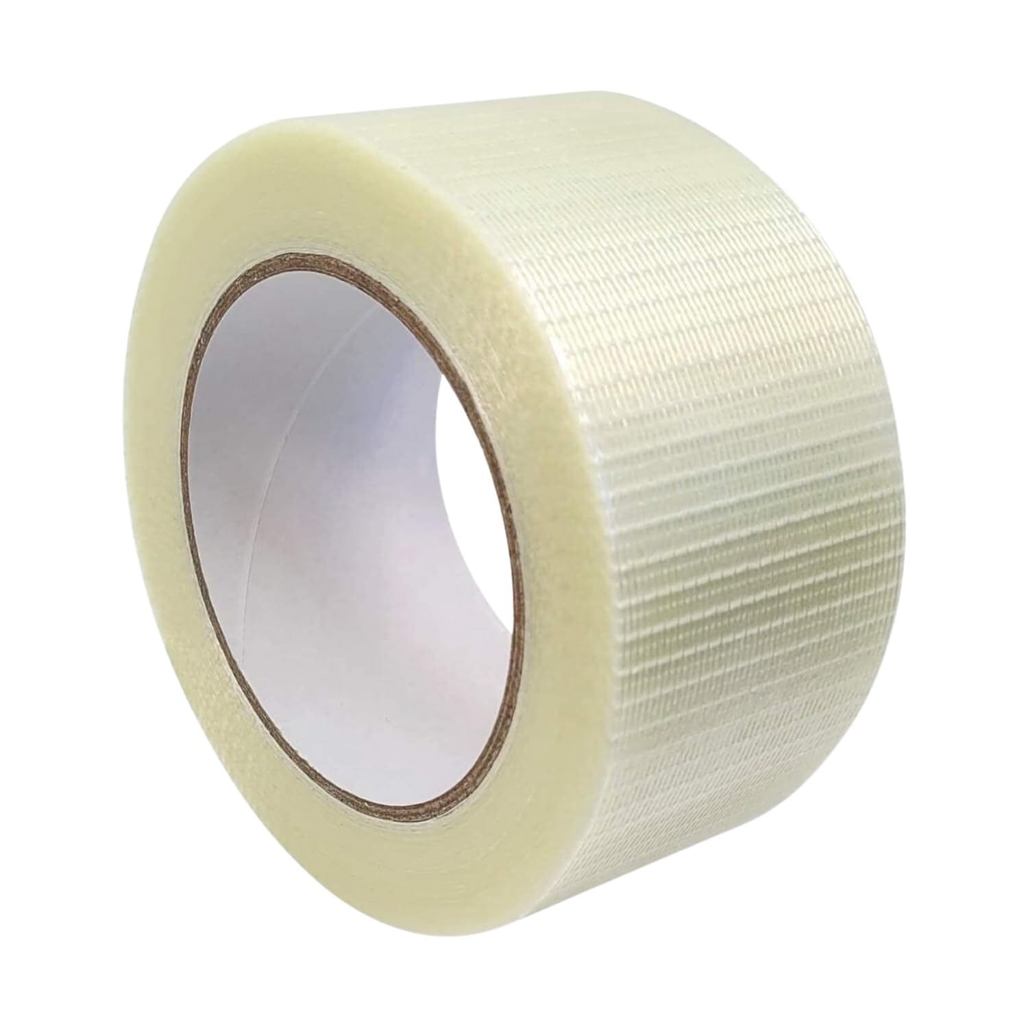 cross filament tape 48mm x 45 meter | heavy duty fiber reinforced packing tape for heavy carton sealing, diy lithium battery pack making, bundling & industrial packaging |