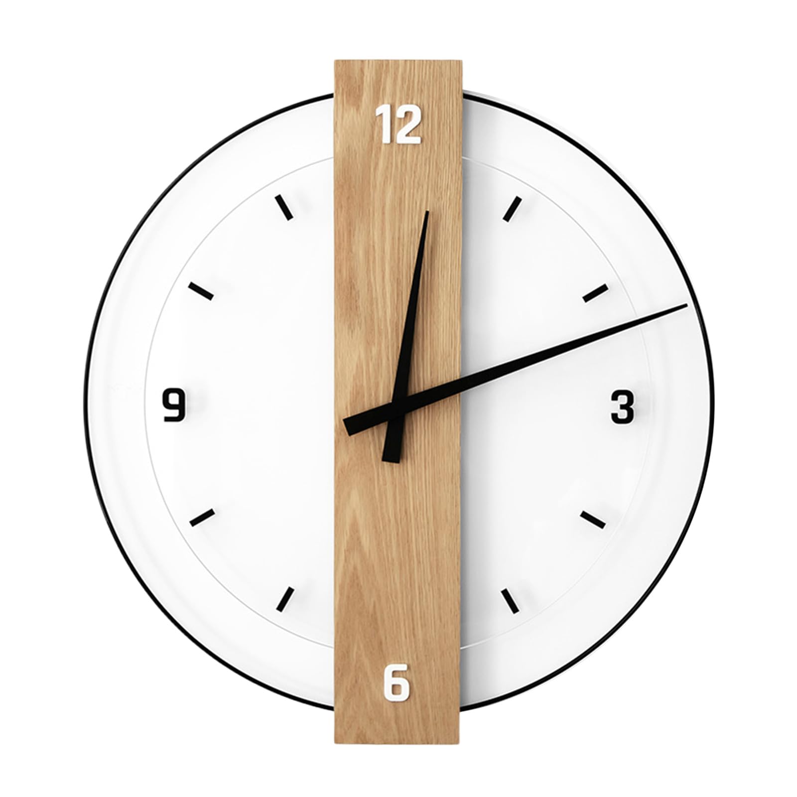 Tsophreniq Decorative Clock, Silents Battery Operated Wall Clock None Ticking Clocks Sweeps Movement Easy to Read Battery Operated None Ticking