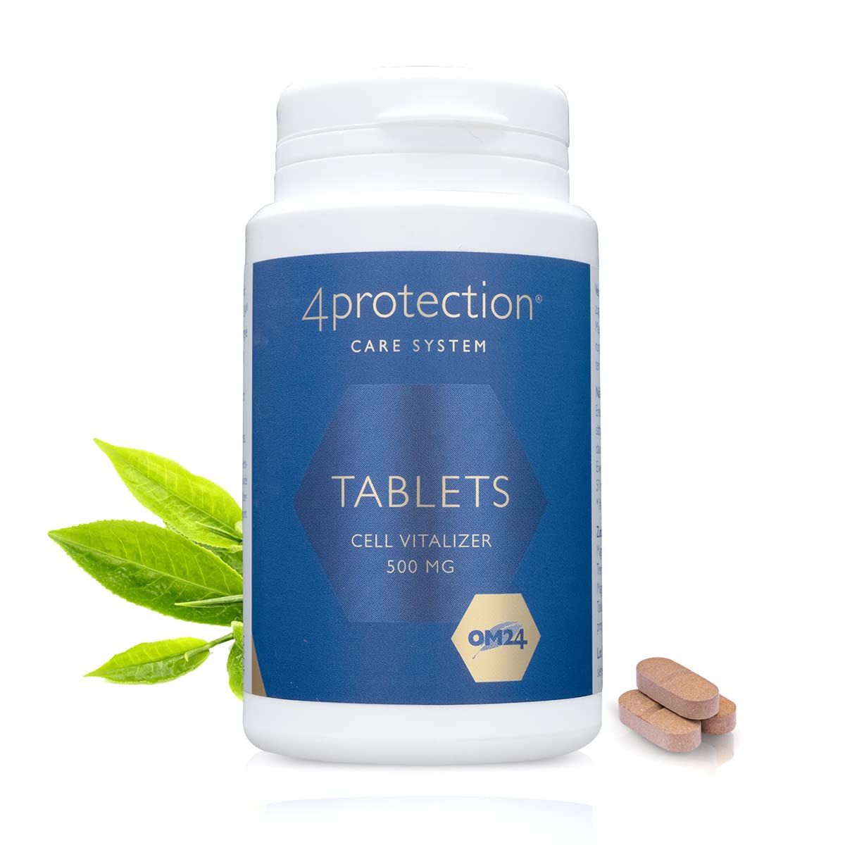 OMNIMEDICA Tablets Cell Vitalizer 500 mg, für mentale & körperliche Leistungsfähigkeit Tabletten mit natürlichem OM24 - Made in Switzerland, 60 Tabletten