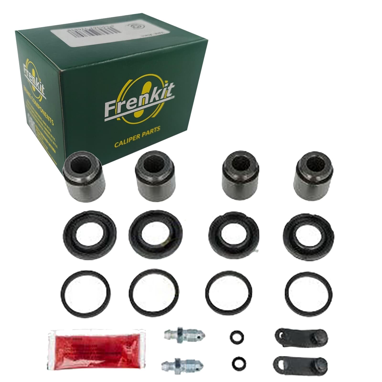 FRENKIT 228902 Bremssattel-Reparatursatz Hinten Kompatibel mit VW Touareg 7LA, 7L6, 7L7, AUDI Q7 4LB, PORSCHE BOXSTER 986