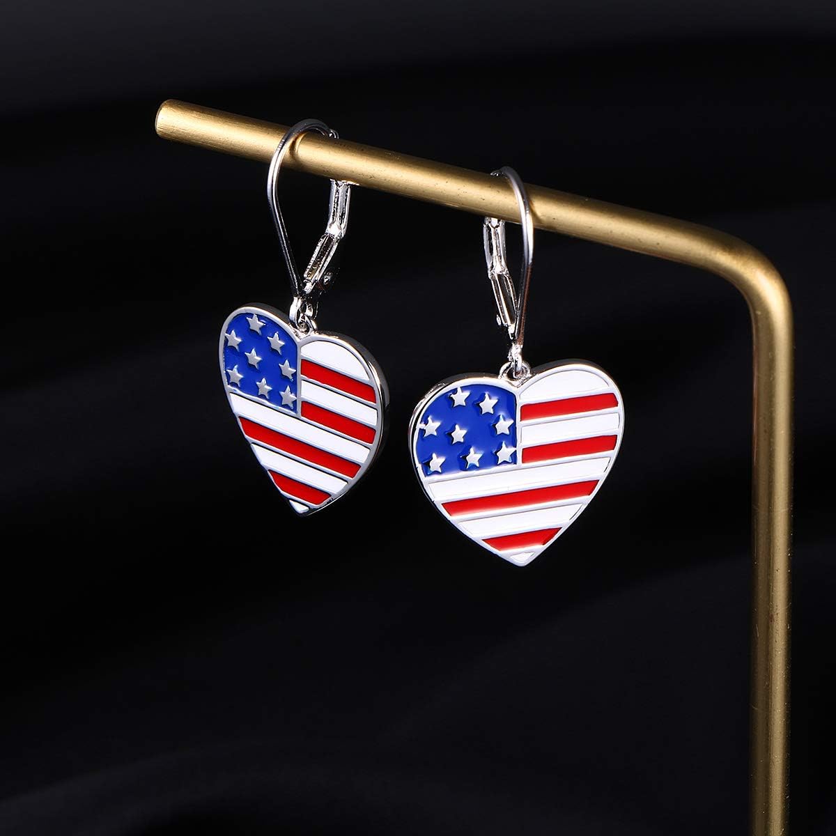 Valentines Day Gifts S925 Sterling Silver Heart Dangle Drop Stud Earrings for Women Mom Sister Friend Jewelry - Image 3
