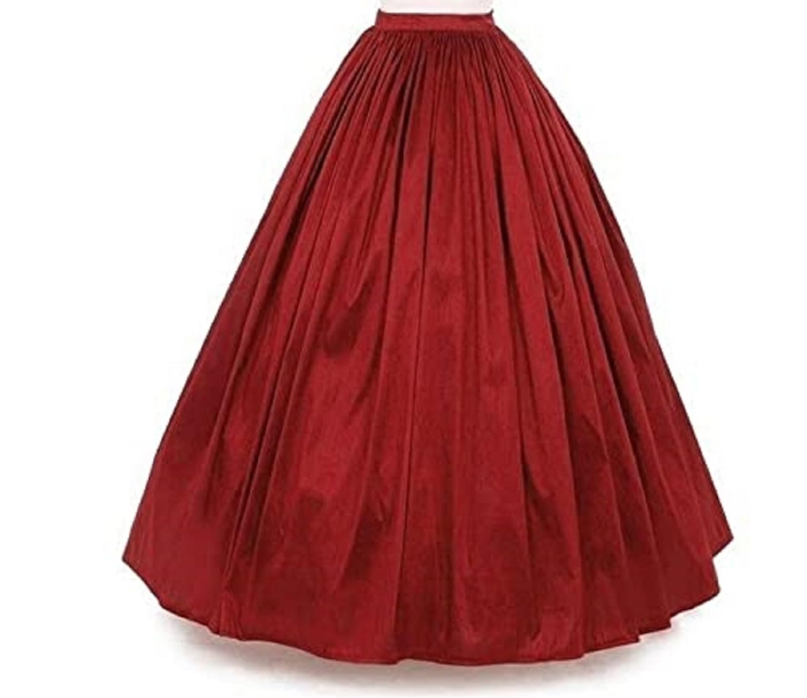 radhika n dhaanya creation Women's Full Length Poly Silk Readymade Long Umbrella Pattern Skirt/Lehenga with 8 Meters Maxi Flare-picture-37
