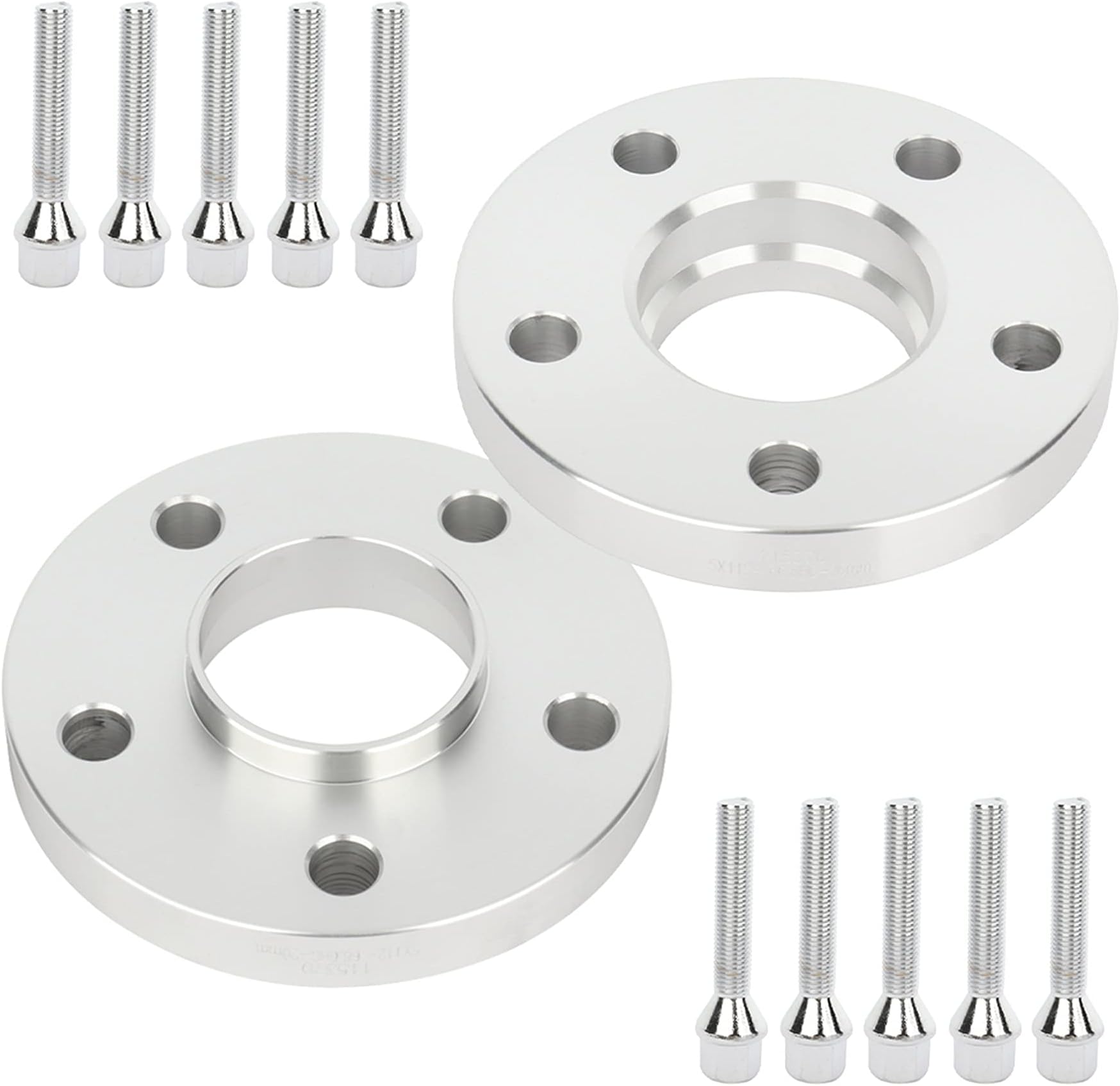 ECCPP 2PCS 5 Lug 20mm Hub Centric Wheel Spacers 5x112mm to 5x112mm 5 LUG fits for Mercedes Benz 2012-2014 SLK250| 2009-2011 SLK300| 2002-2004 SLK32 AMG 66.6mm W/10 Lug Bolts 12x1.5