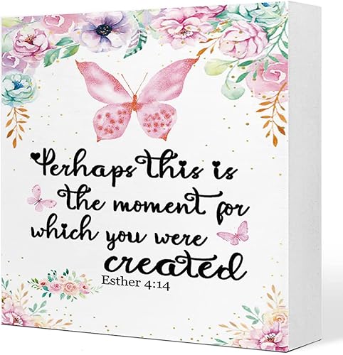 Miniatura 7 de Letrero de madera con cita de versículo bíblico, decoración de escritorio con cruz cristiana, decoración de escritorio para el hogar cristiano,