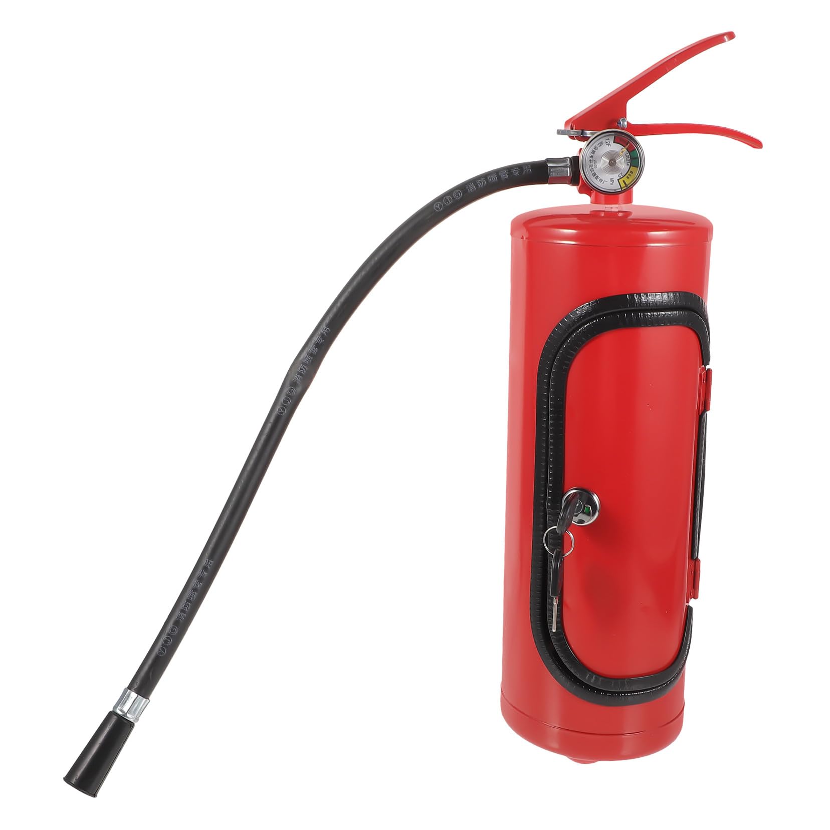 BETOOKY Feuerlöscher Weinkiste Metall Rotwein Aufbewahrungsbox Geschenk Feuerwehrmann Dekorativer Weinhalter für Zuhause und Bar