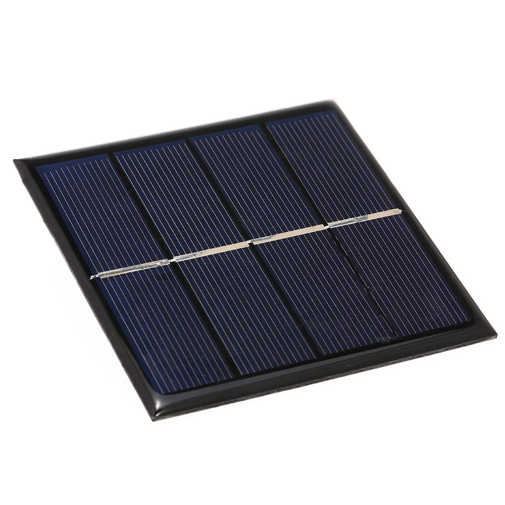 Lixada Smart Solar Battery Carger 1W/2V Solar Charger for 1.2V AA Rechargeable Battery Polycrystalline Silicon Epoxy Solar Panel