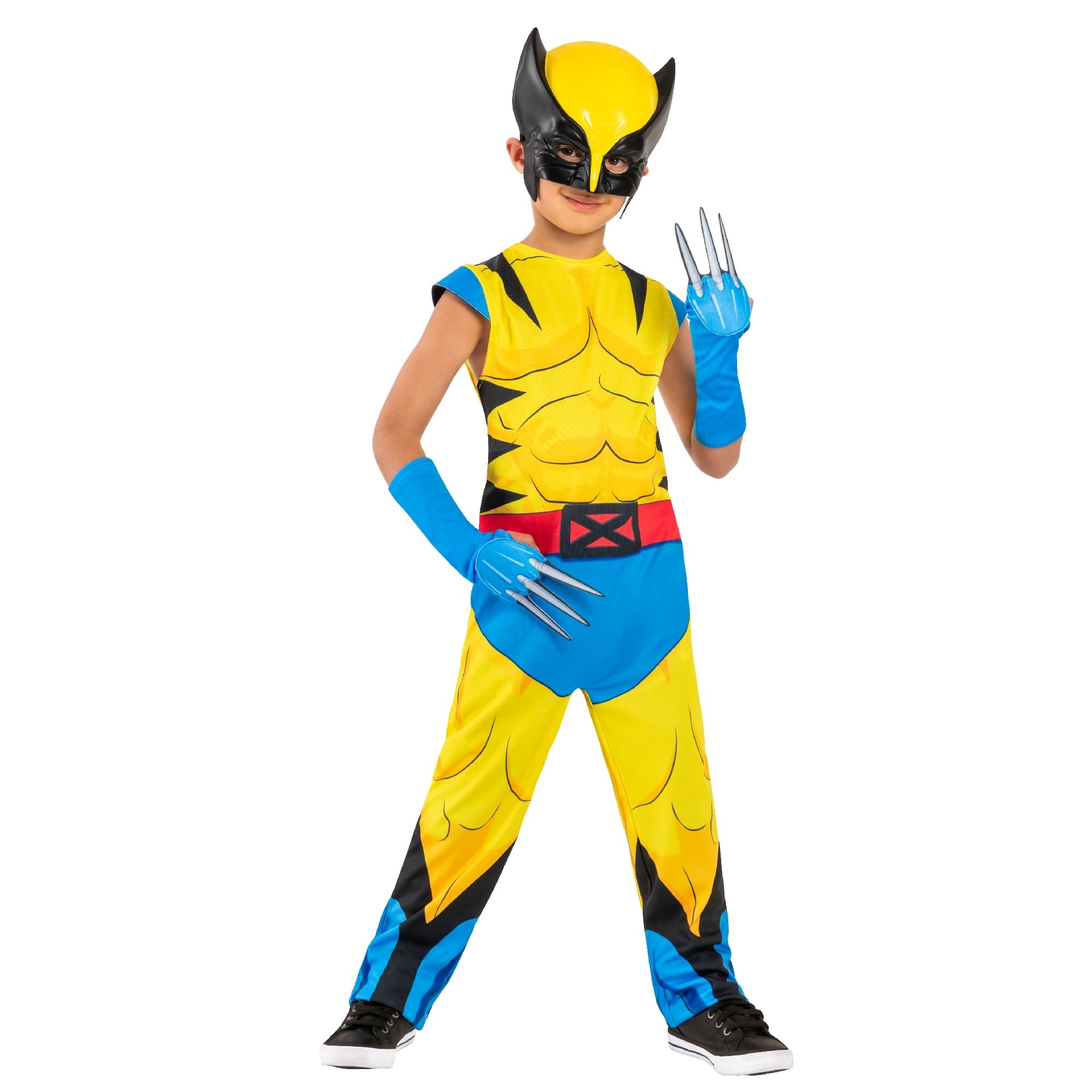 Rubies Official Marvel Wolverine Childrens Costume, Kids Fancy Dress, Size 3-4 Halloween