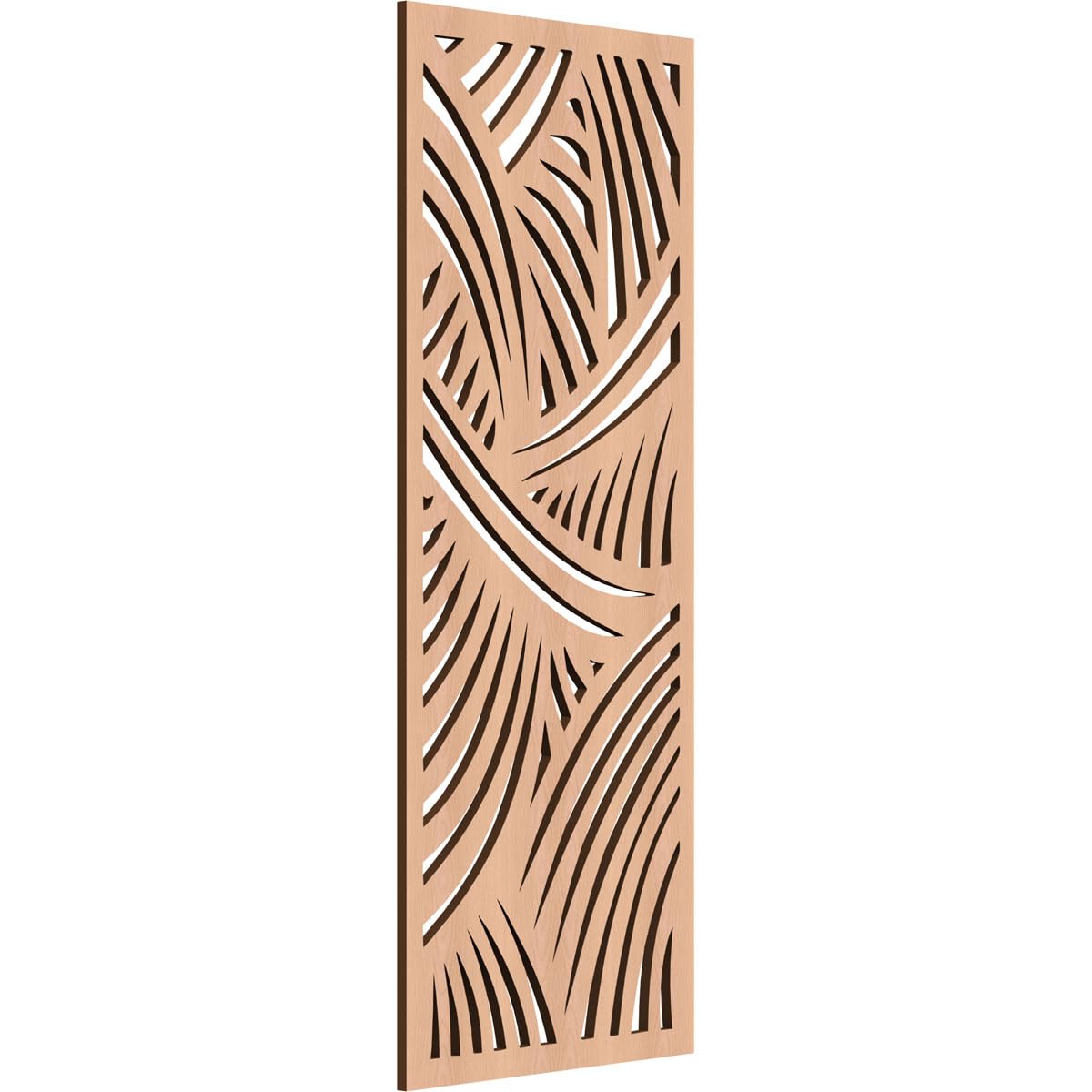 Chester Decorative Pierced Fretwork Wood Wall Panels, 11 3/8"W x 29 3/8"H x 1/4"T, Alder