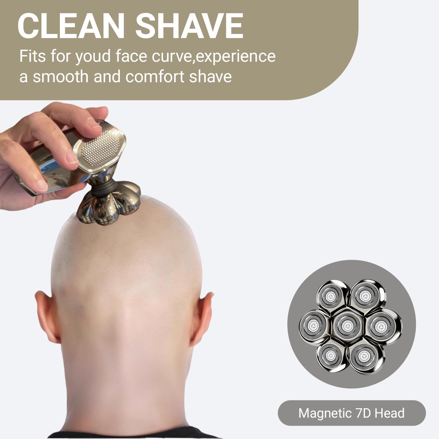 7D Floating Head Compatible with SHPAVVER Replacement Heads,Head Shaver Replacement Heads Compatible with SHPAVVER Electirc Shaver for Men,7D Head Shavers for Bald Men.(2pack) - Image 3