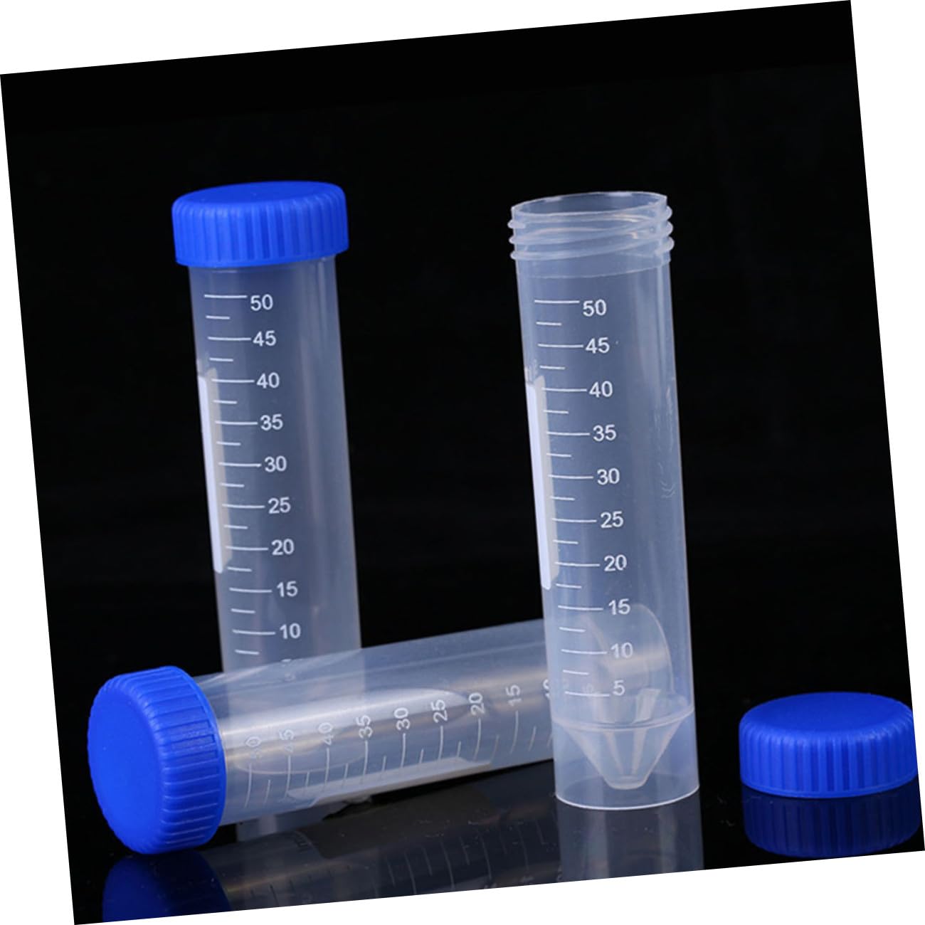 LIFKOME 81pezzi Provette in Plastica Con Per Centrifuga Inclusi Portaprovette Adatte Per Esperimenti Scientifici Esplorazione Conservazione Liquidi e Uso Quotidiano