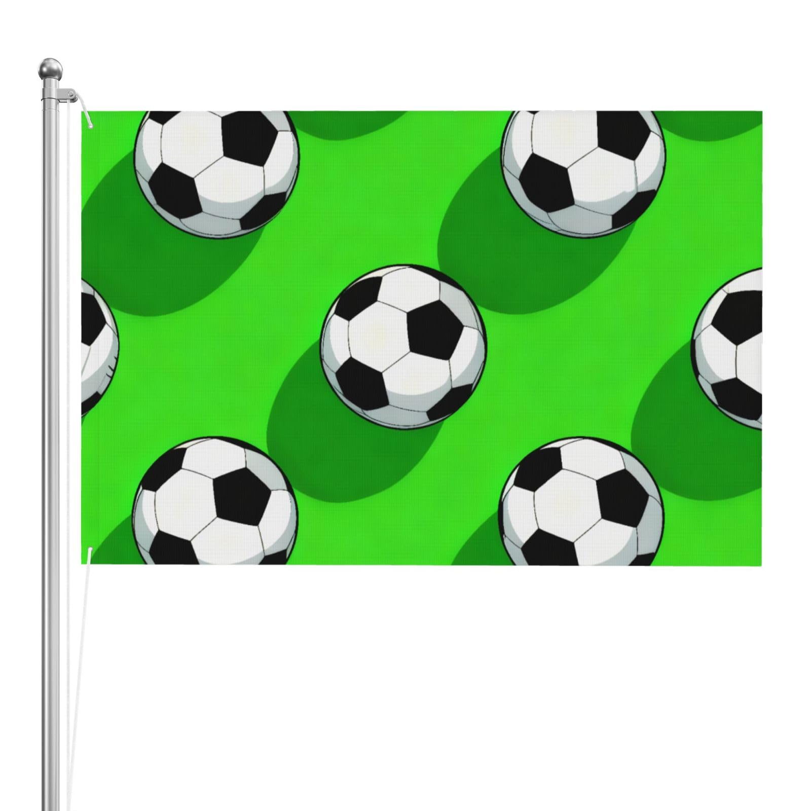 Drapeau de football double face pour décorer votre terrasse et animer les soirées