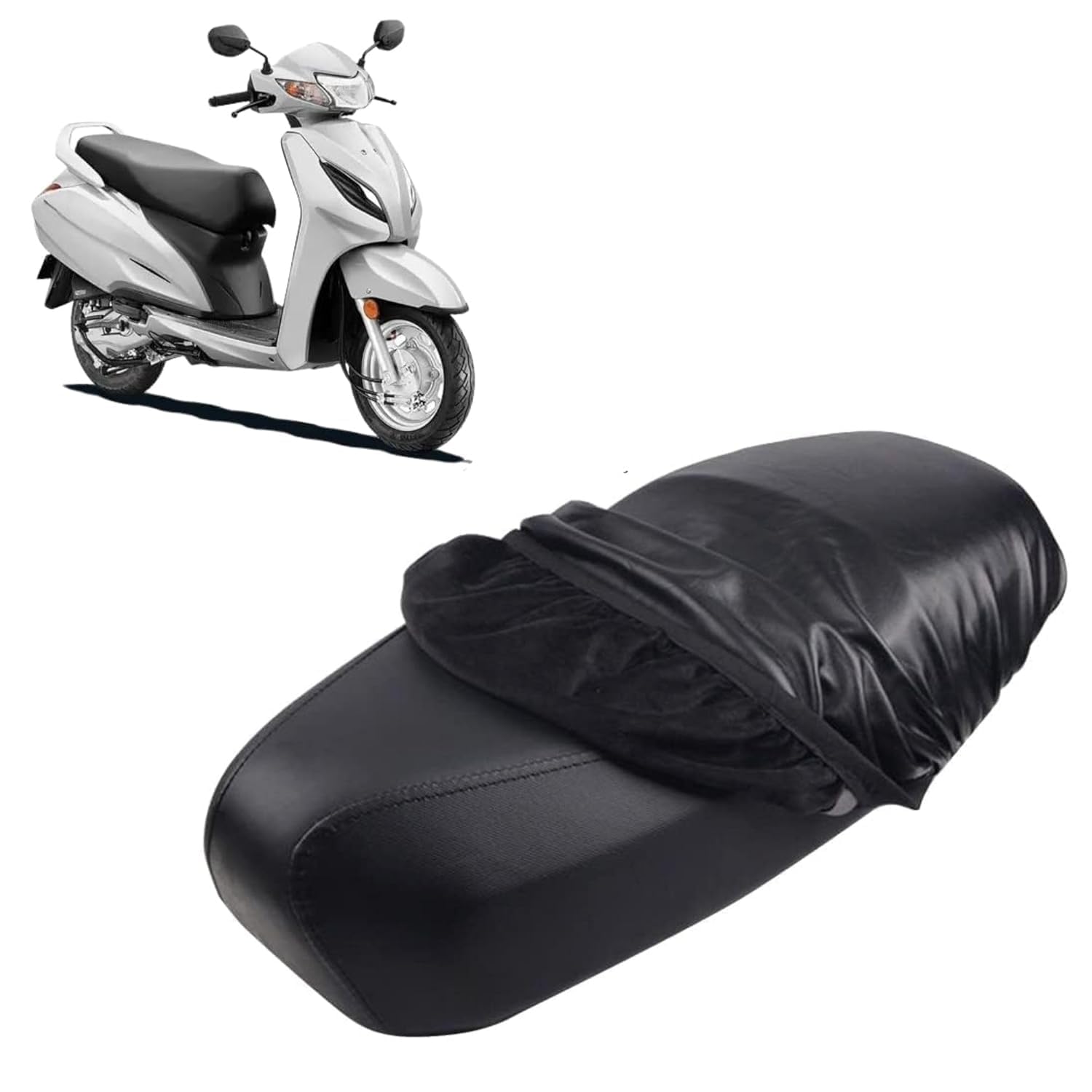Activa Scooter Seat Cover – Waterproof Black 3D Mesh Cushion | Breathable, Anti-Scratch Protector from Cat, Dust | Waterproof Sheet Cover-image-49