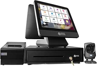 NRS POS System Bundle - Includes Cash Register Drawer, Touchscreen, Customer Display, Barcode Scanner, Receipt Printer & Point of Sale Software - coolthings.us