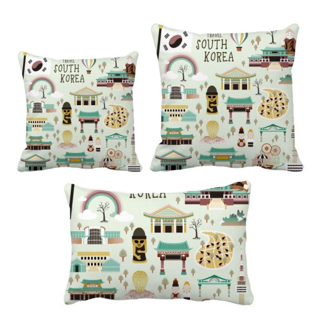 Parure de coussin Korea textile déco pour fauteuil salon