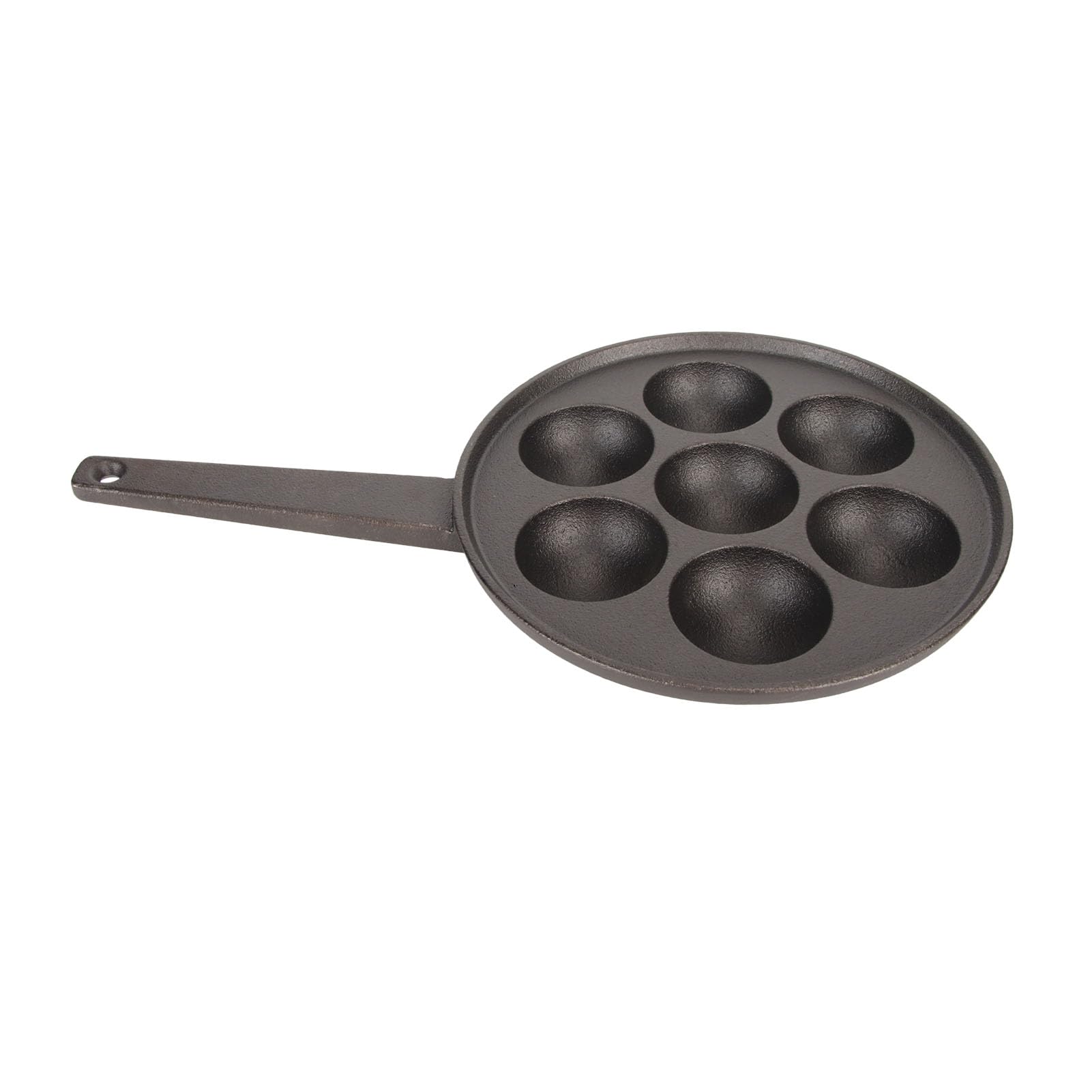 Nikou Patelnia grillowa Takoyaki z 7 otworami, nieprzywierająca, pogłębiona żeliwna maszynka Takoyaki, do użytku w restauracji i gospodarstwie domowym, idealna do przygotowania Takoyaki, średnica 30