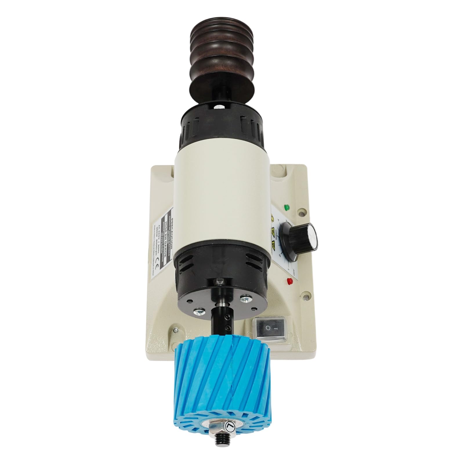 Pulidora de piel 350 W, lijadora de cantos, 0-8000 rpm, pulidora de piel, con 6 bandas de lijado, pulidora Edge para monederos, pulseras de reloj