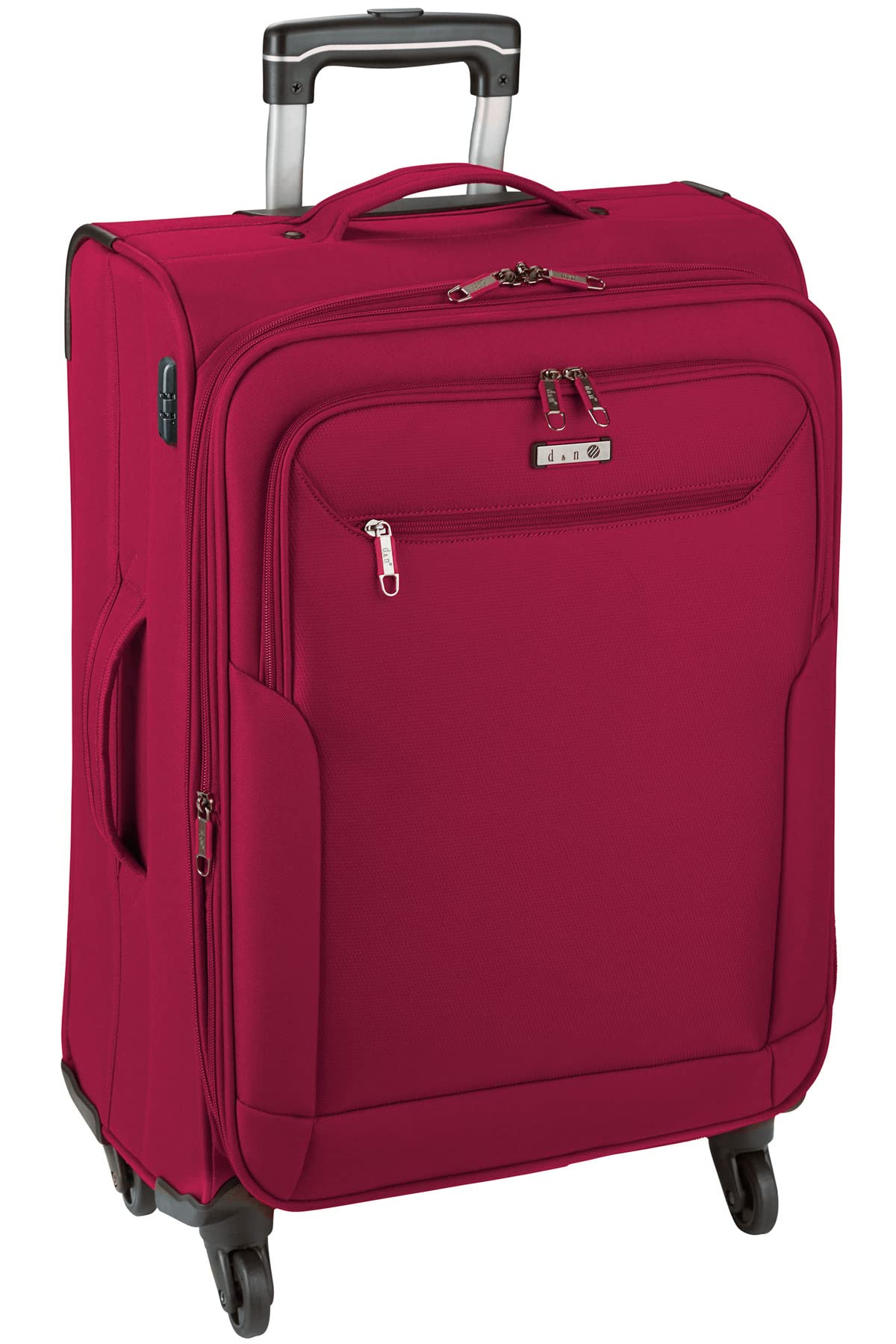 Trolley Stoffkoffer Großer 76 cm Leichter 3,8 kg Rollen Reisegepäck Rot Bowatex