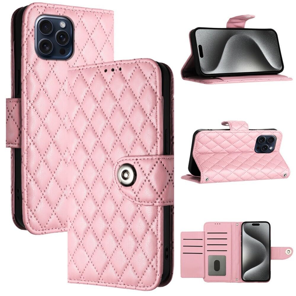 Protection iPhone SE rose en cuir à rabat pour vos déplacements quotidiens