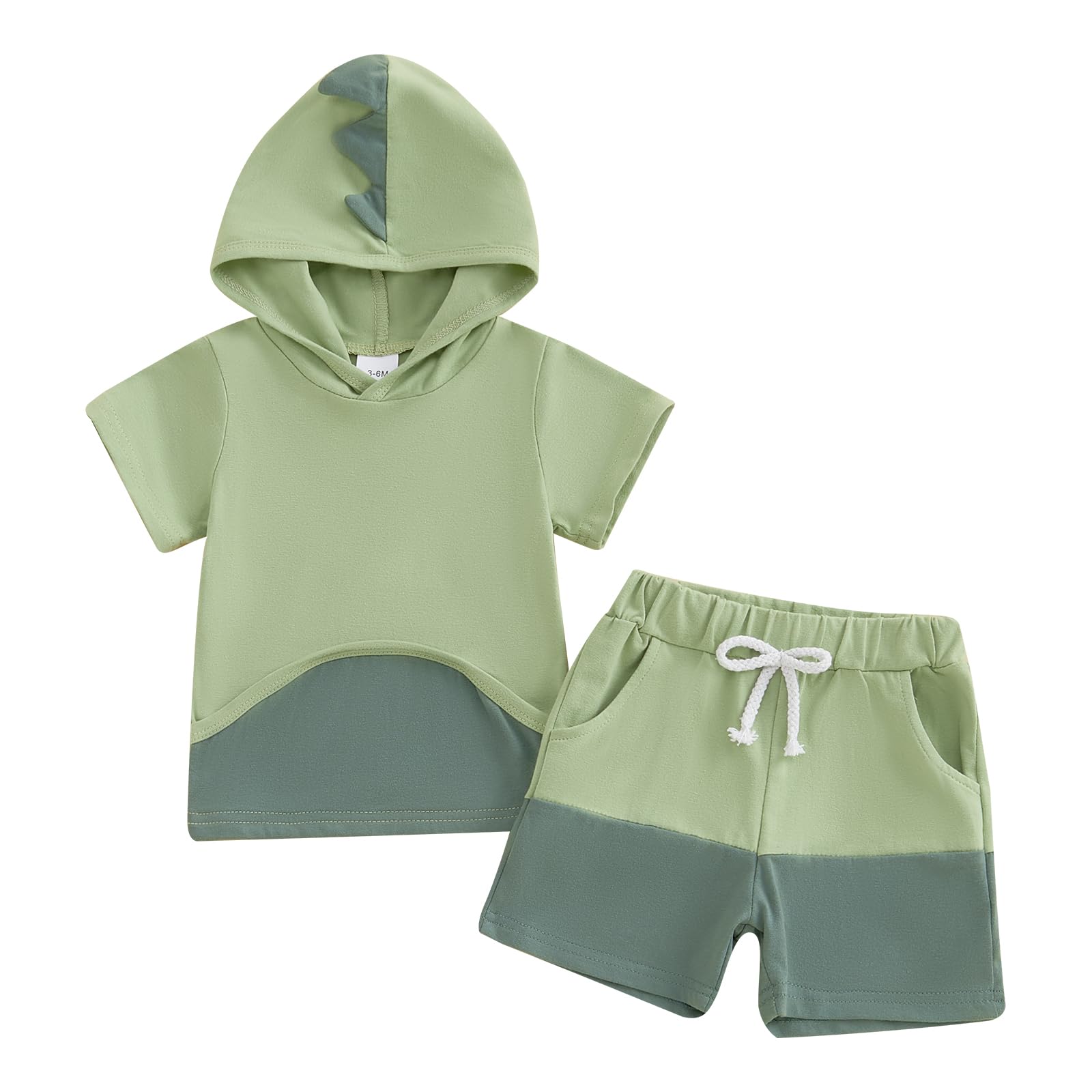 Frietlebird Toddler Baby Boy Summer Clothes Short Sleeve Letter Print Shirt and Elastic Waist Shorts Set Summer 2Pcs
