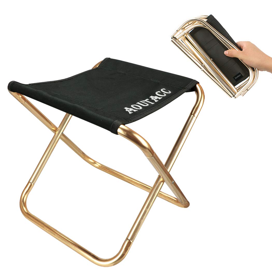 Taburete plegable ultraligero portátil para acampada, pesca, senderismo, viajes, al aire libre