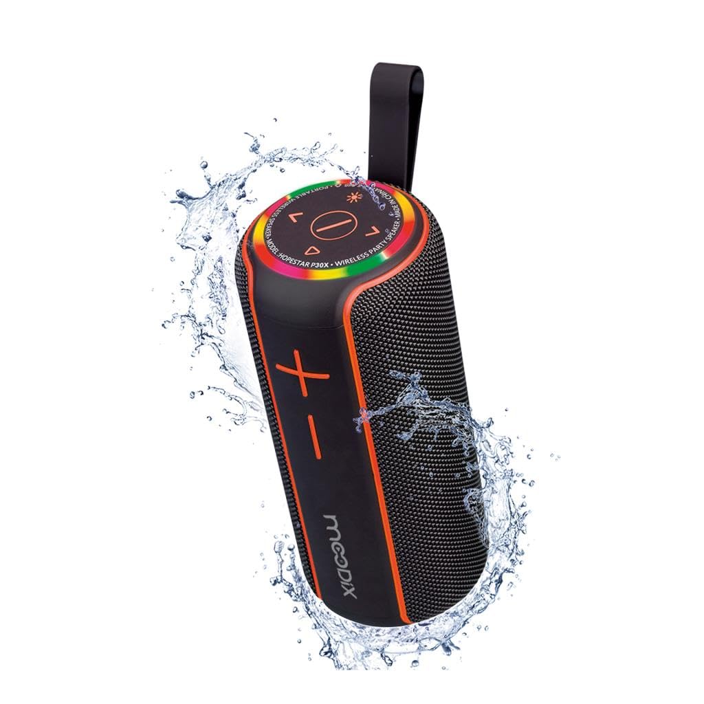 Altoparlante Bluetooth con radio, altoparlante portatile senza fili impermeabile IPX7 compatibile con tutti i telefoni cellulari, altoparlante doccia con bassi profondi e scheda TF, nero