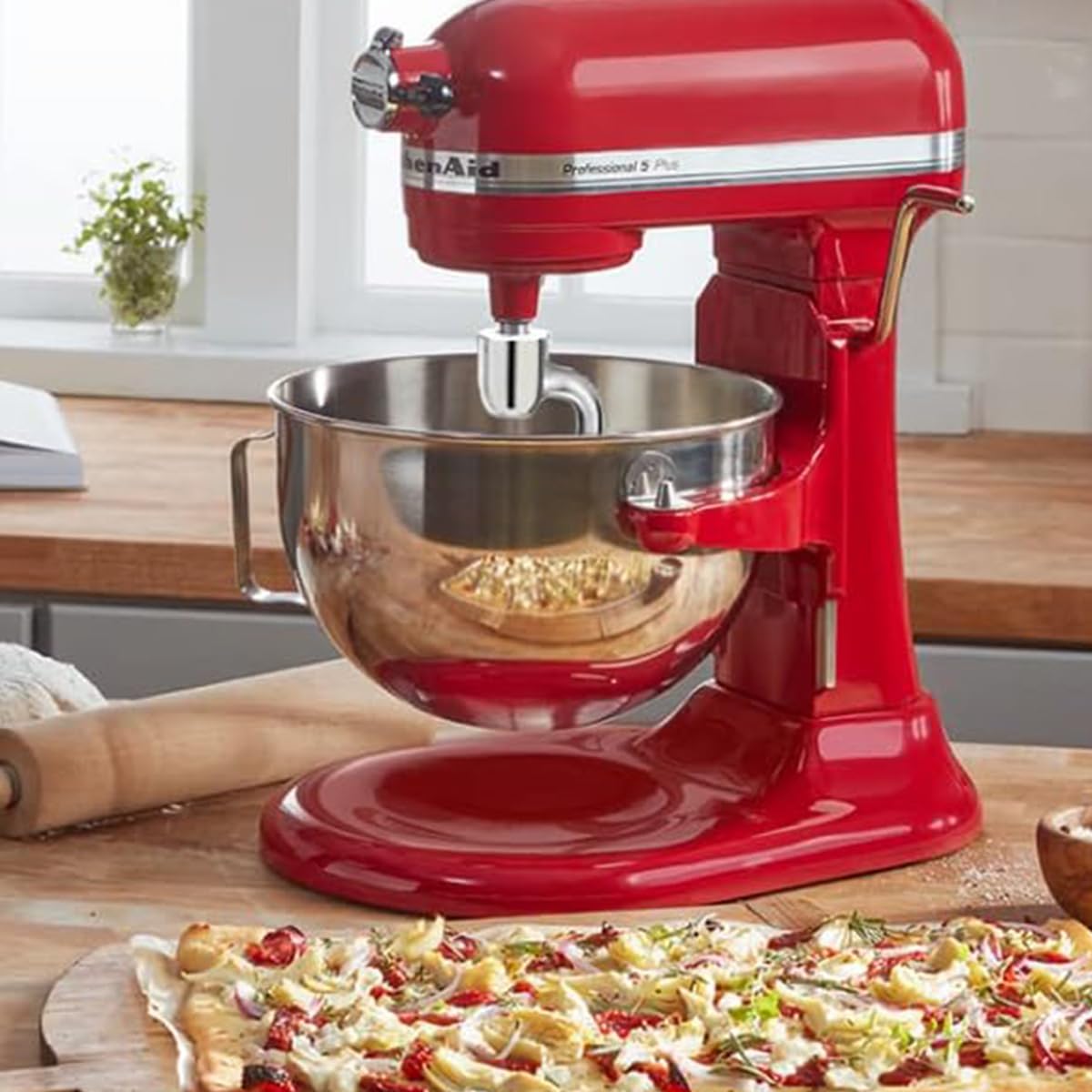 Namvo stal nierdzewna spiralny hak do ciasta zamienny do miksera KitchenAid o pojemności 6 litrów, trwała końcówka do wyrabiania chleba do ciężkich ciast, łatwa do czyszczenia