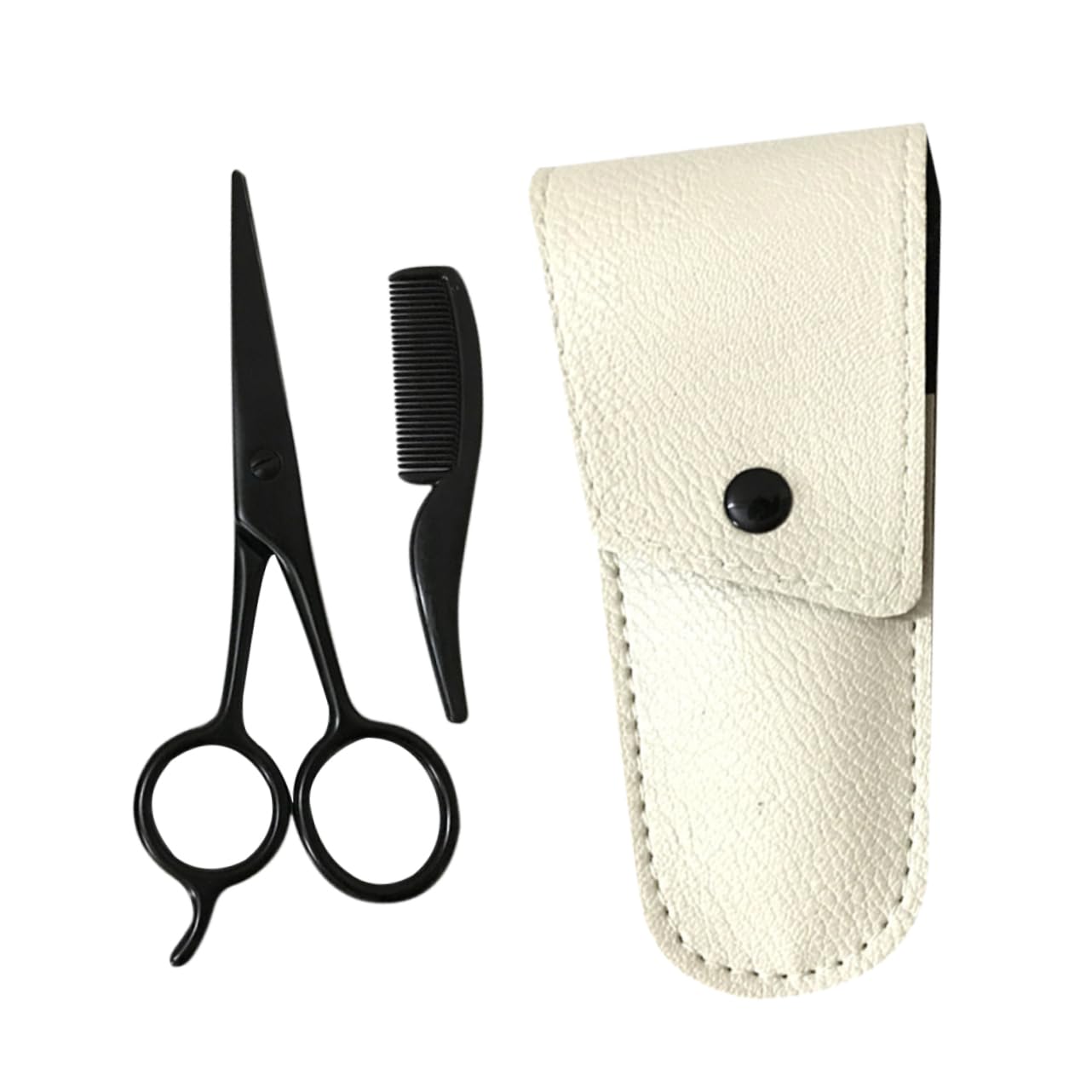 Outanaya 3pcs Set Beard Trimming Scissors Nose Hair Trimming Shears Kit Mustache Scissors Beard Care Tool Grooming Kit for Men Mustache Trimming Scissors Eyelash Care Kit Beard Scissors