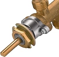 Vista 6 de kingsea Kit de válvula de control de seguridad de falla de llama de gas propano GLP de baja presión con entrada y salida de 3/8 de pulgada a 18 UNF