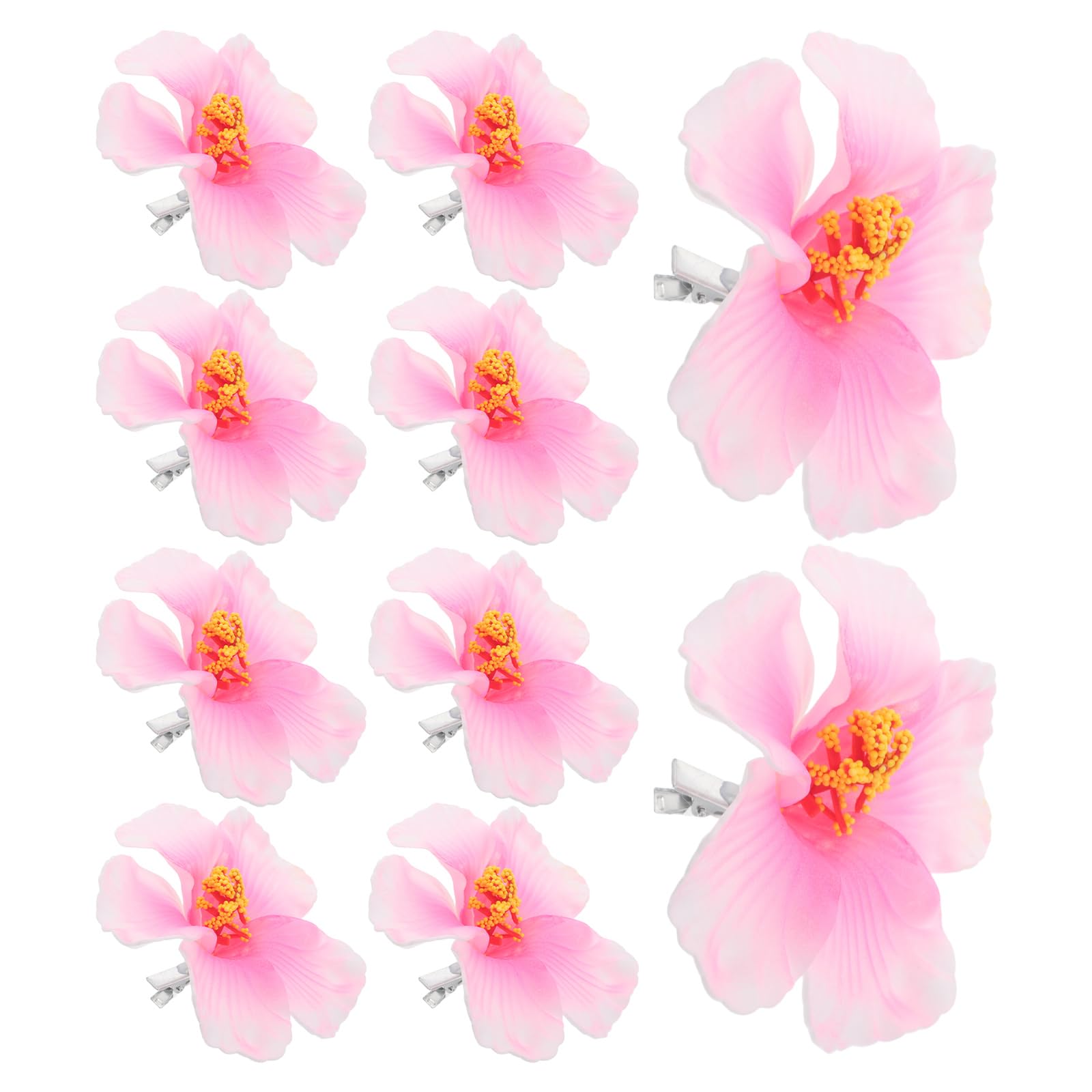 Flores artificiales de hibisco texturizadas de alta fidelidad para centros de mesa