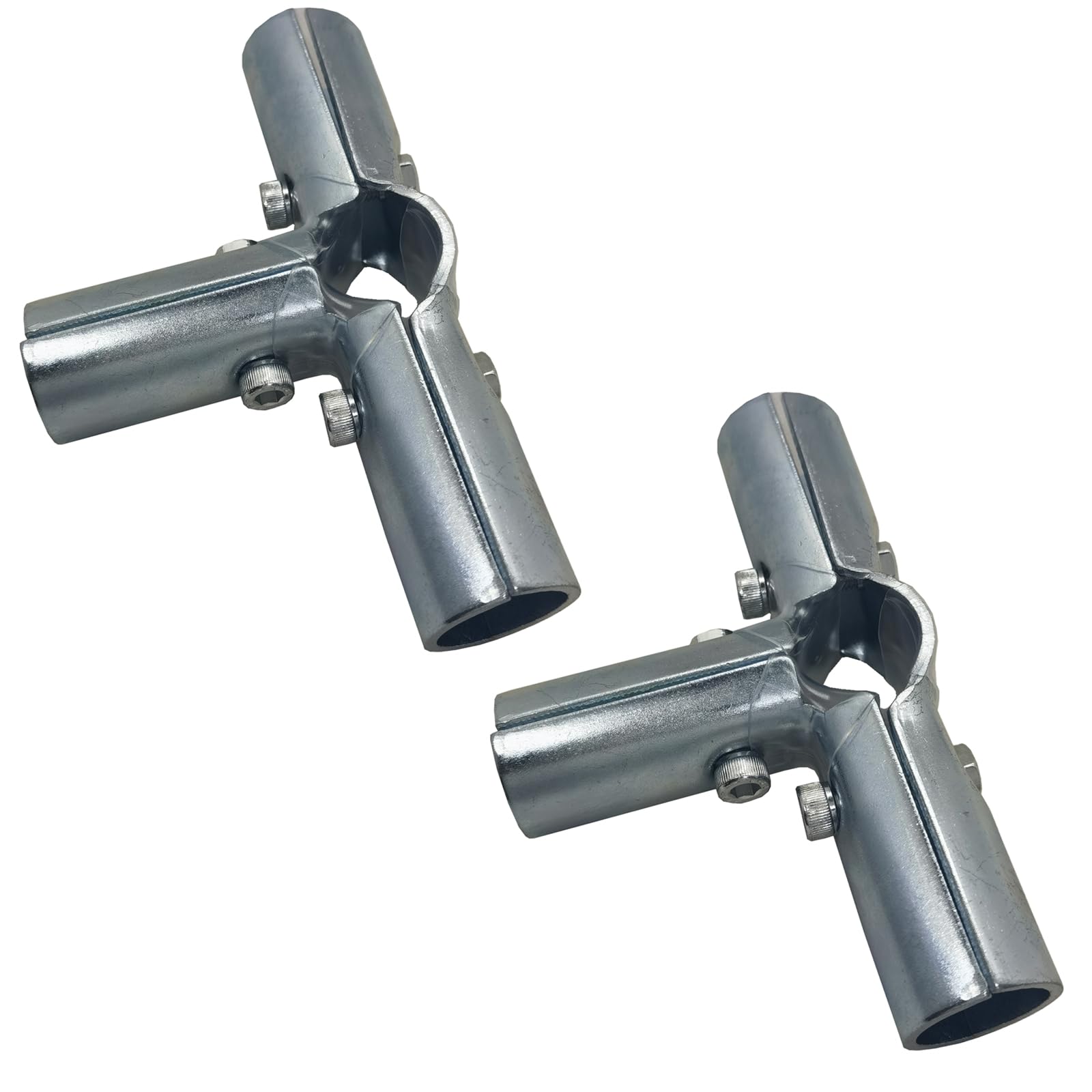 Abrazaderas de riel de extremo para conductos EMT con conector de tubo estructural de 4 vías