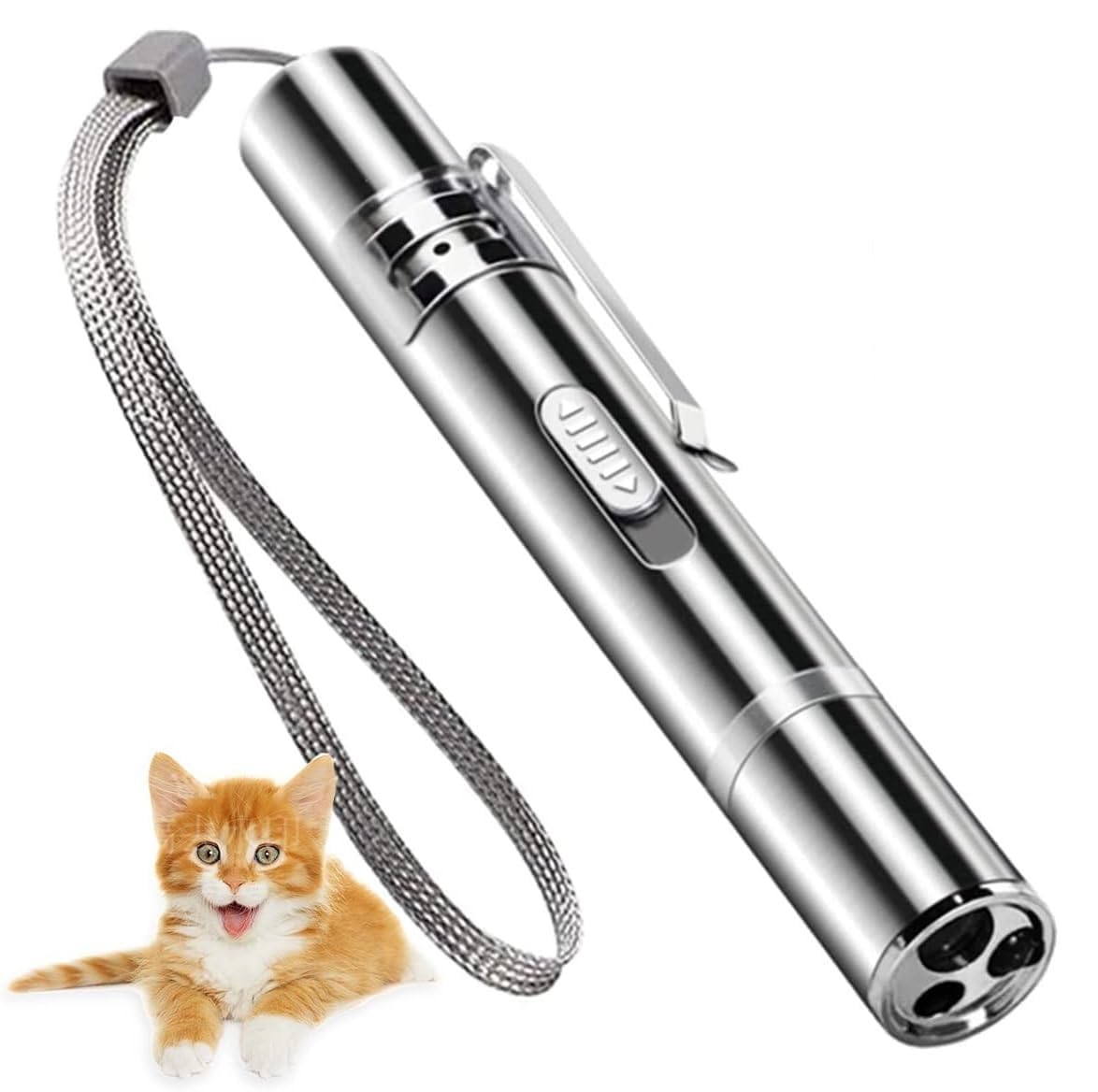 Cat Toys Laser Pointer for Indoor Cat Mouse Toys Pet Interactive Toy Pointer Kitten Dog Chase Play LED Flashlight 7 Adjustable Patterns Red Light Remotes Teaching Tool Rechargeable-image-10