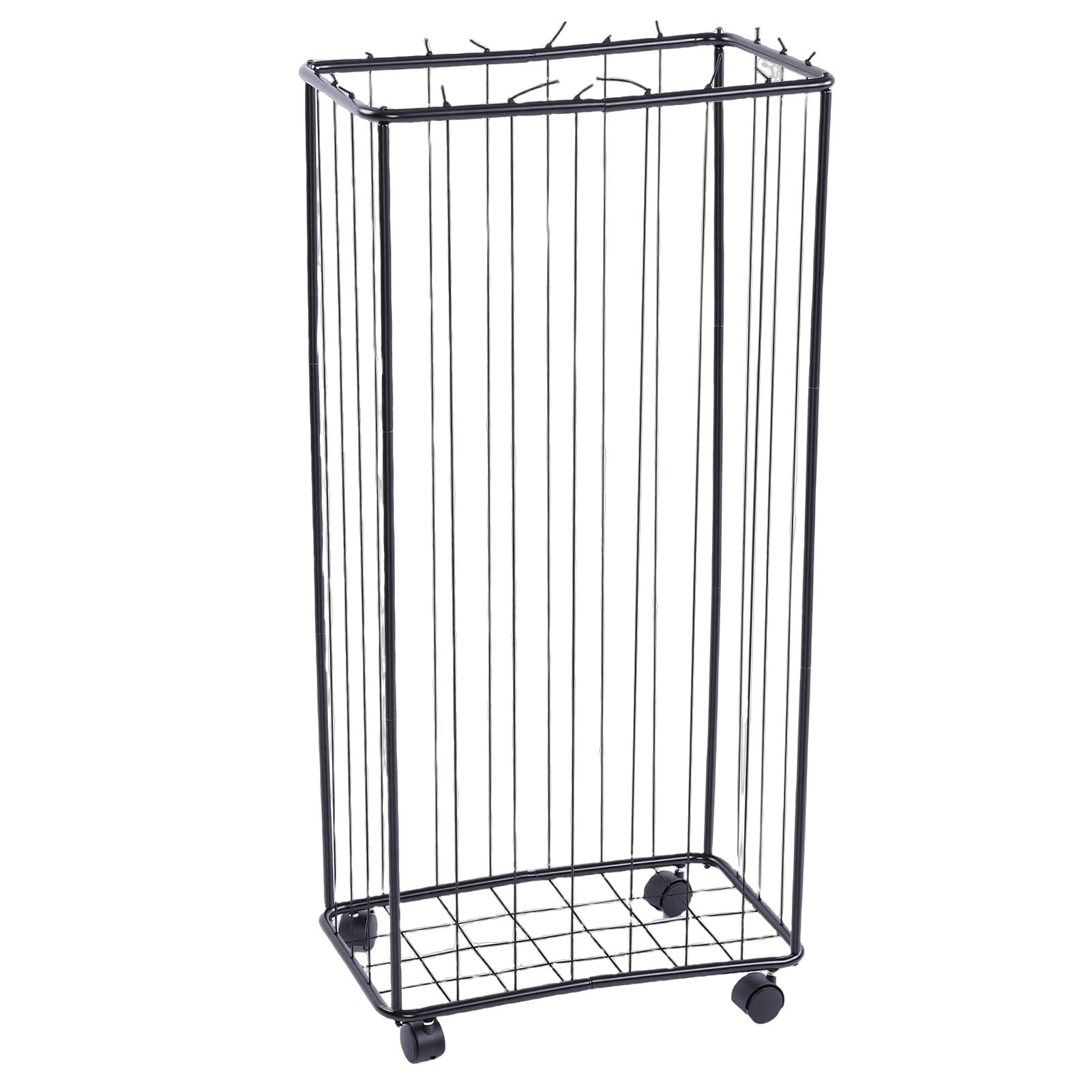 Cocoarm Chariot de Rangement pour Ballons de Sport 56 X 34 X 116 Cm avec Larges Sangles Extensibles et 4 Roues Silencieuses pour la Maison, la Salle de Sport, la Salle de Jeux,