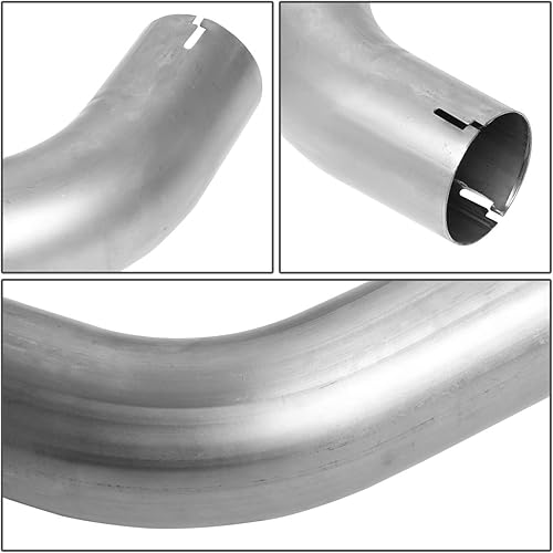 Miniatura 4 de DNA Motoring CBE-MU-CC16-62L Kit de escape trasero de gato con doble punta de acero inoxidable de 4 pulgadas de diámetro exterior