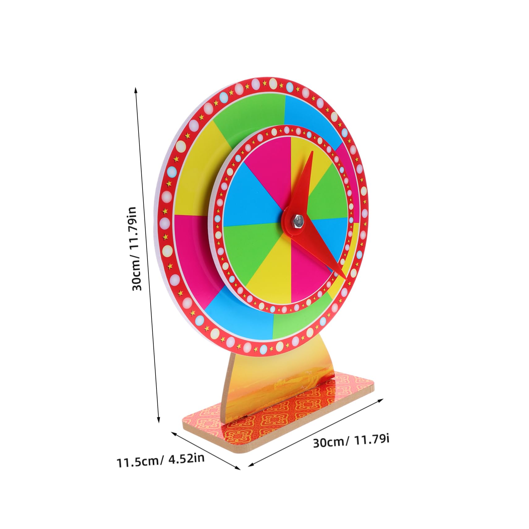 HANABASS Rotatable Prize Turntable Game Prize Turntable Party Raffle Easy to Use for All Ages